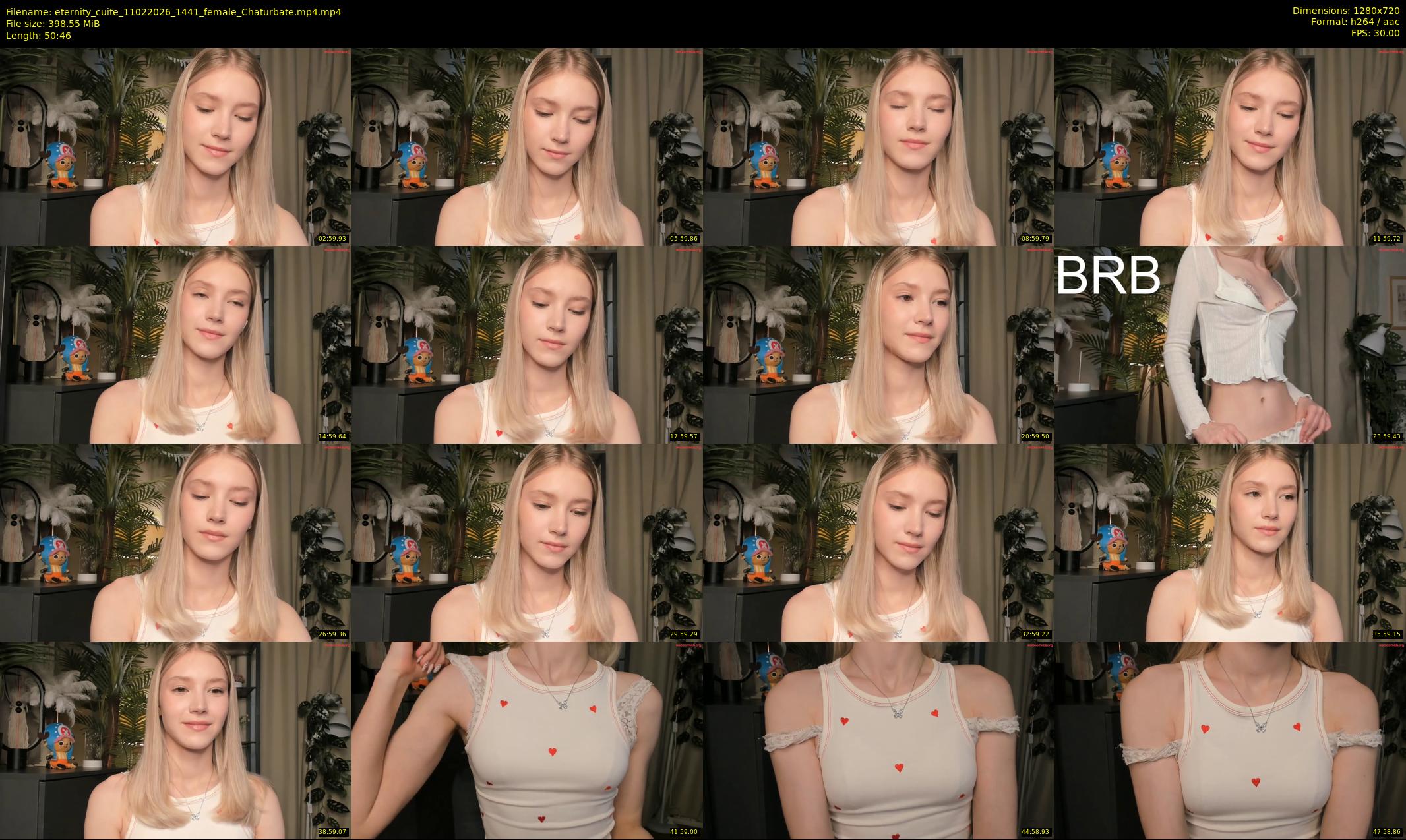 eternity_cuite — 51 minute Chaturbate female cam show recording, 720p, Feb 11, 2026