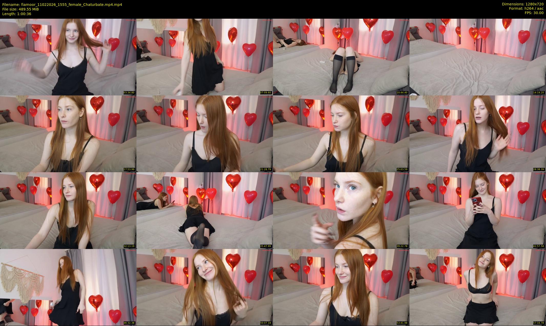 fiamoor — 61 minute Chaturbate female cam show recording, 720p, Feb 11, 2026