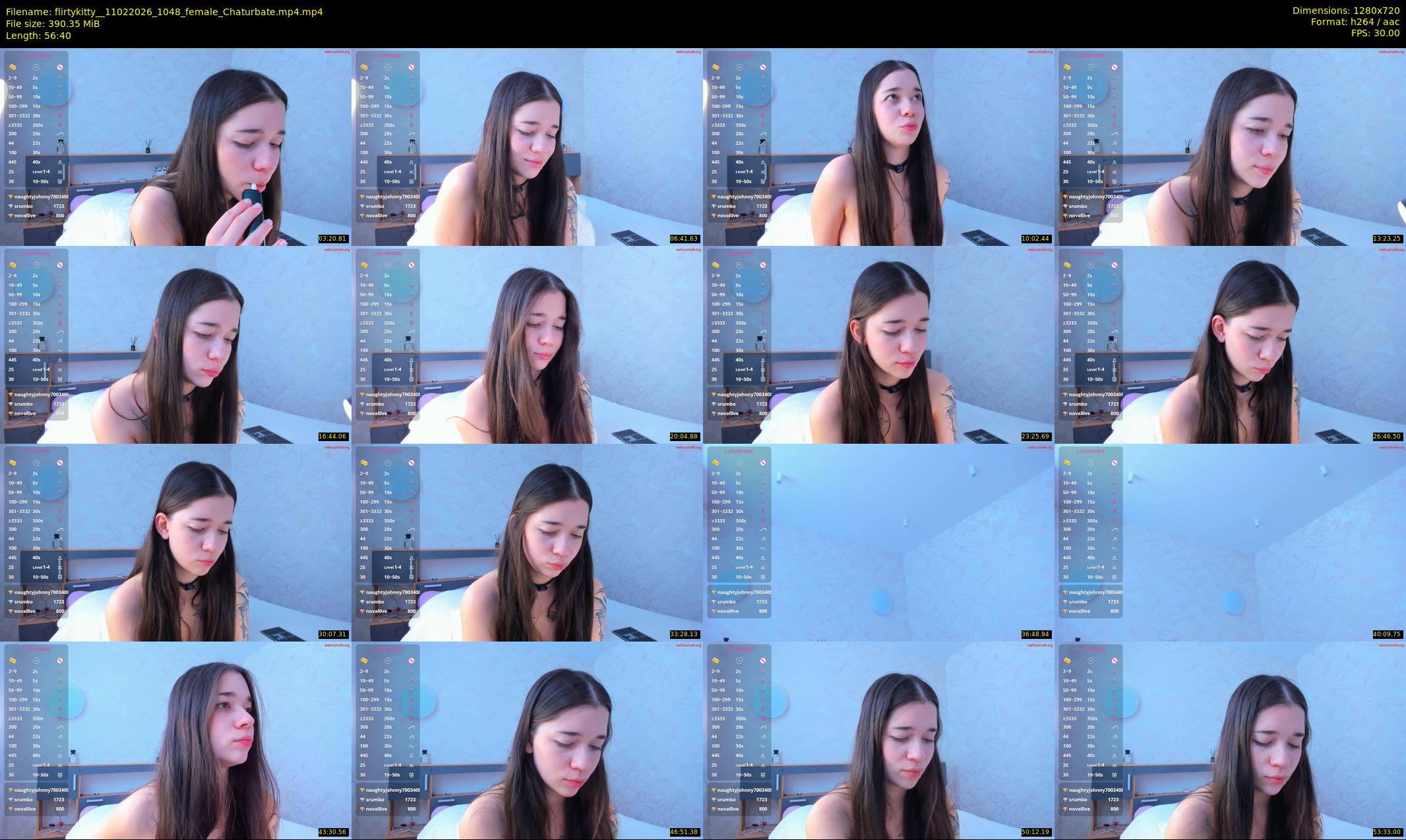 flirtykitty_ — 57 minute Chaturbate female cam show recording, 720p, Feb 11, 2026