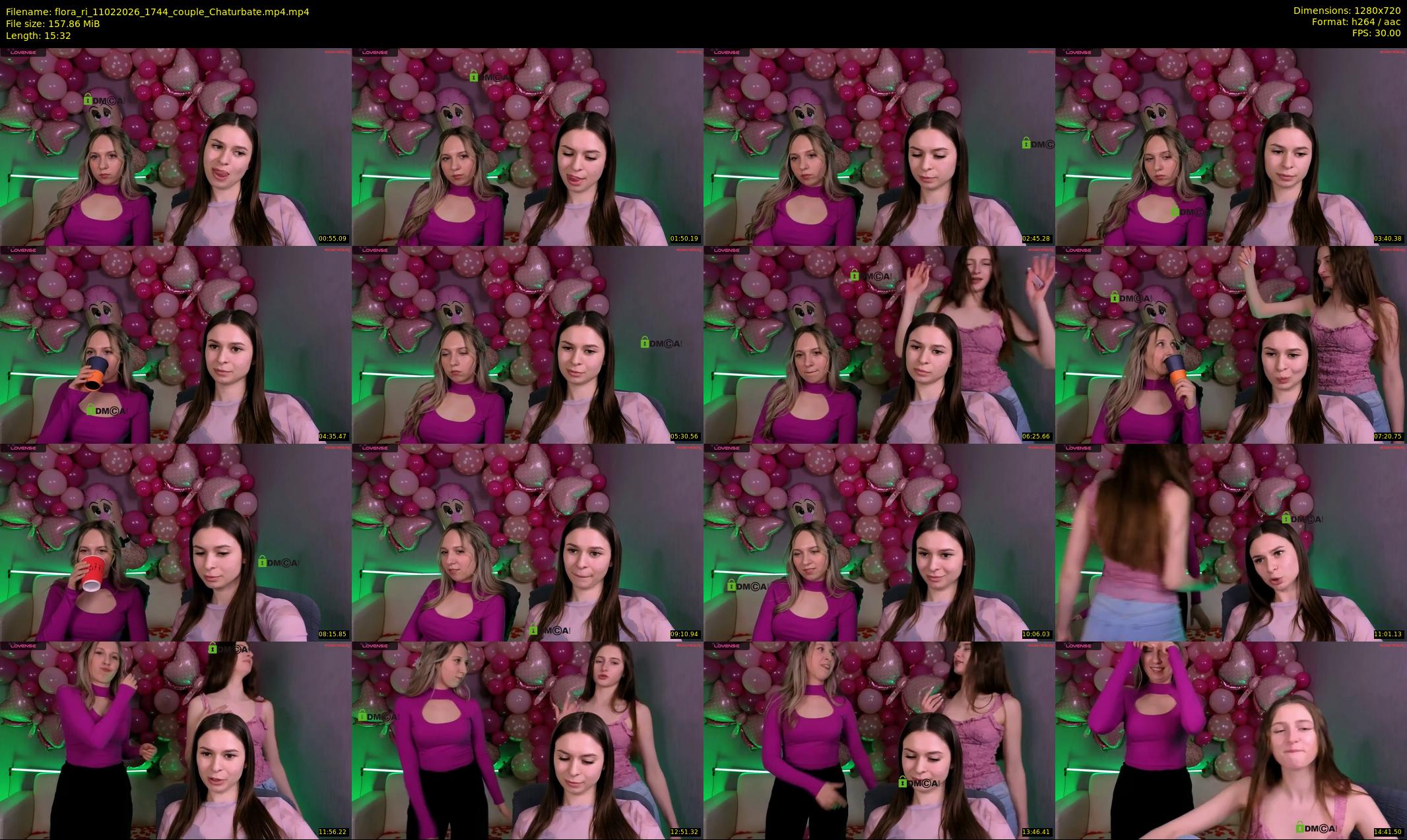 flora_ri — 16 minute Chaturbate female cam show recording, 720p, Feb 11, 2026