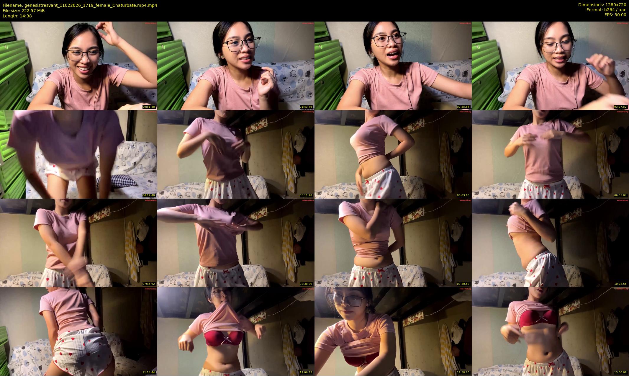 genesistresvant — 15 minute Chaturbate female cam show recording, 720p, Feb 11, 2026