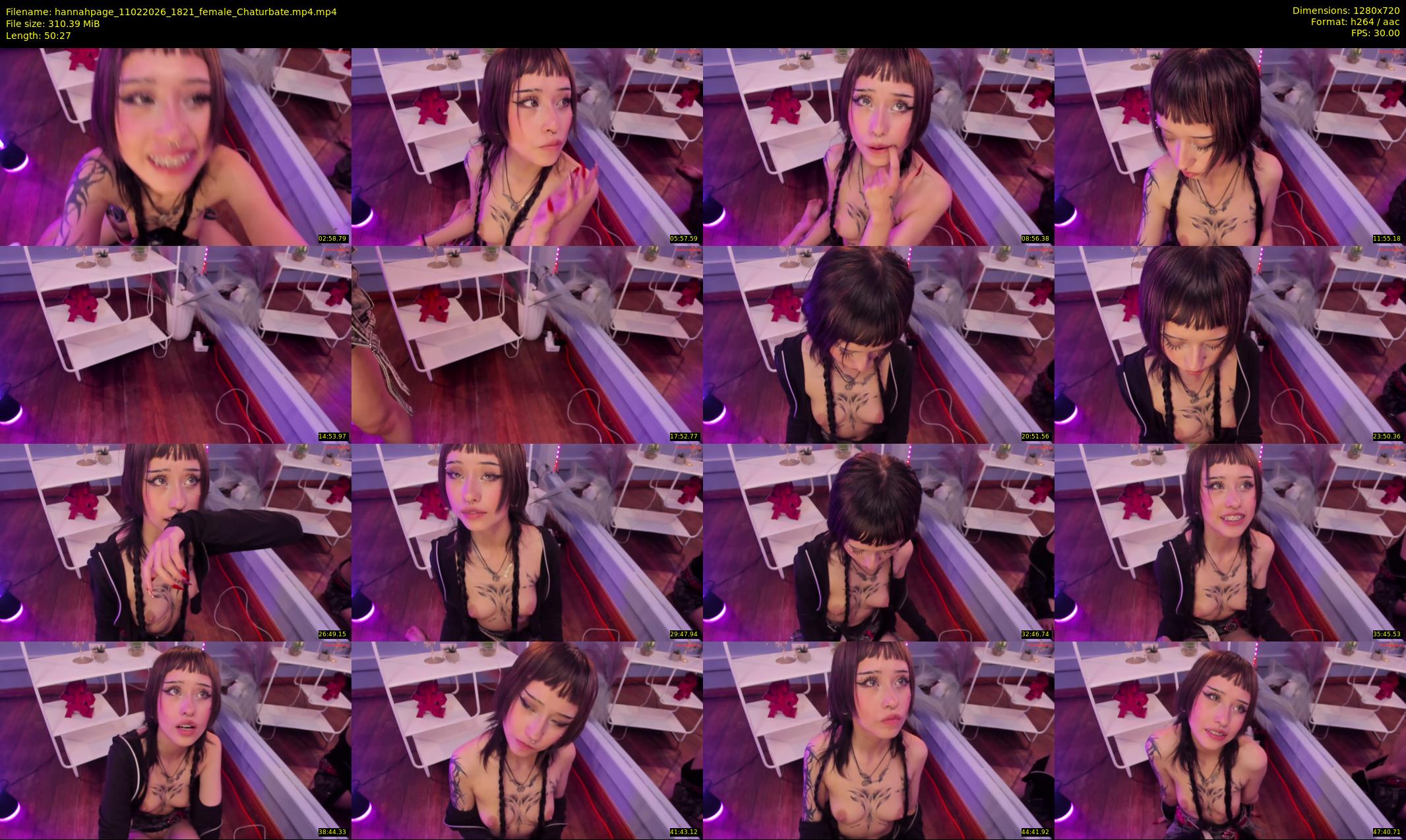 hannahpage — 51 minute Chaturbate female cam show recording, 720p, Feb 11, 2026