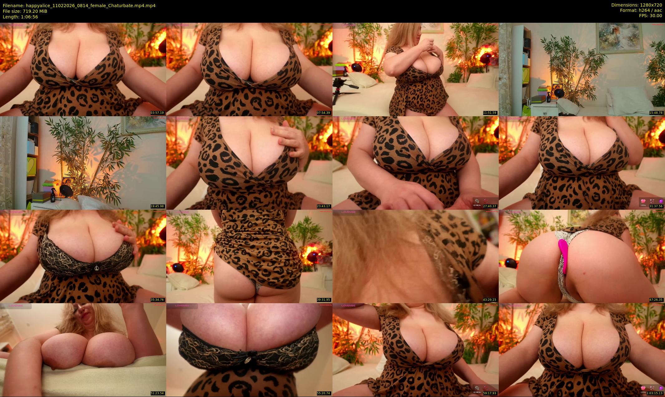 happyalice — 67 minute Chaturbate female cam show recording, 720p, Feb 11, 2026
