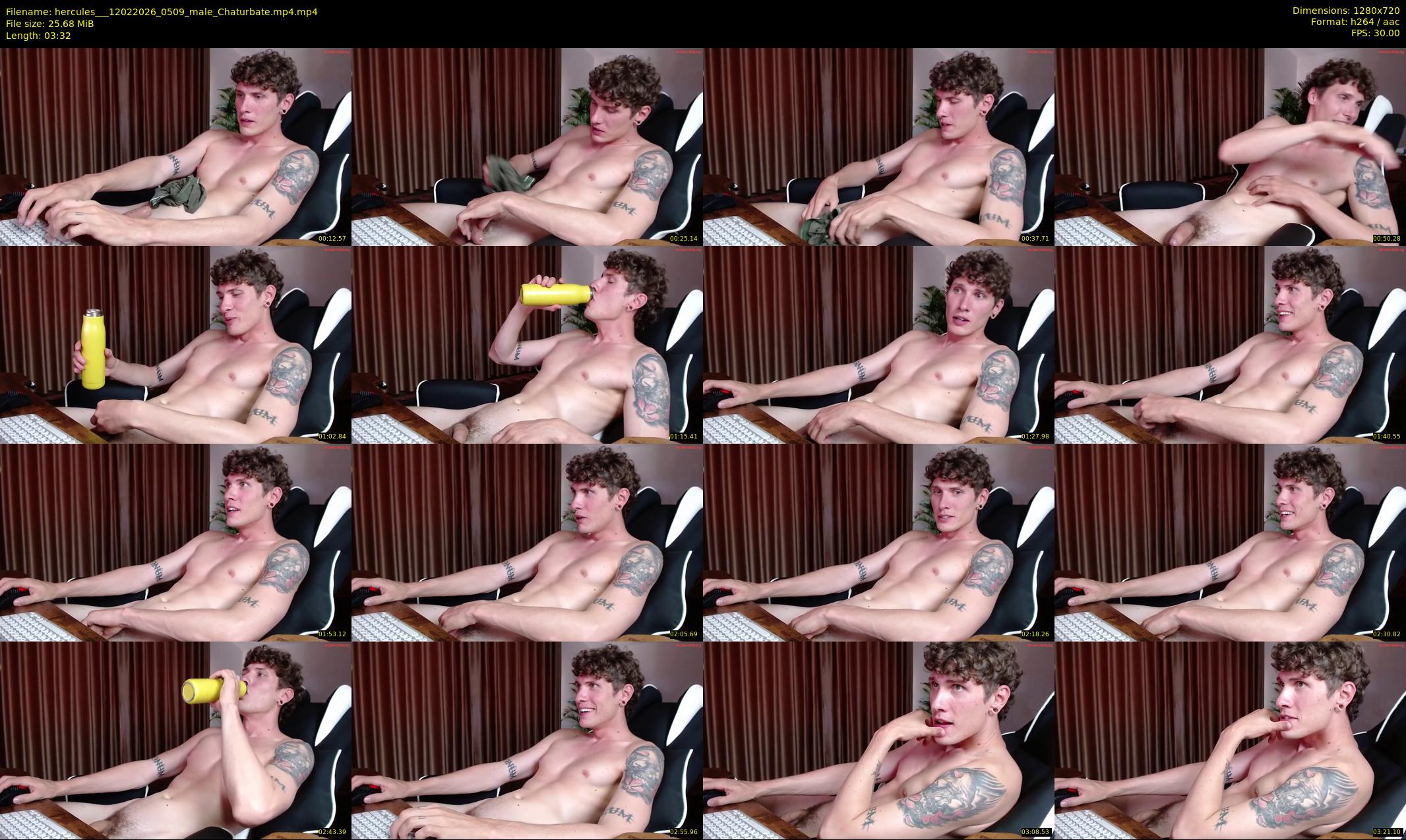 hercules__ — 4 minute Chaturbate male cam show recording, 720p, Feb 12, 2026