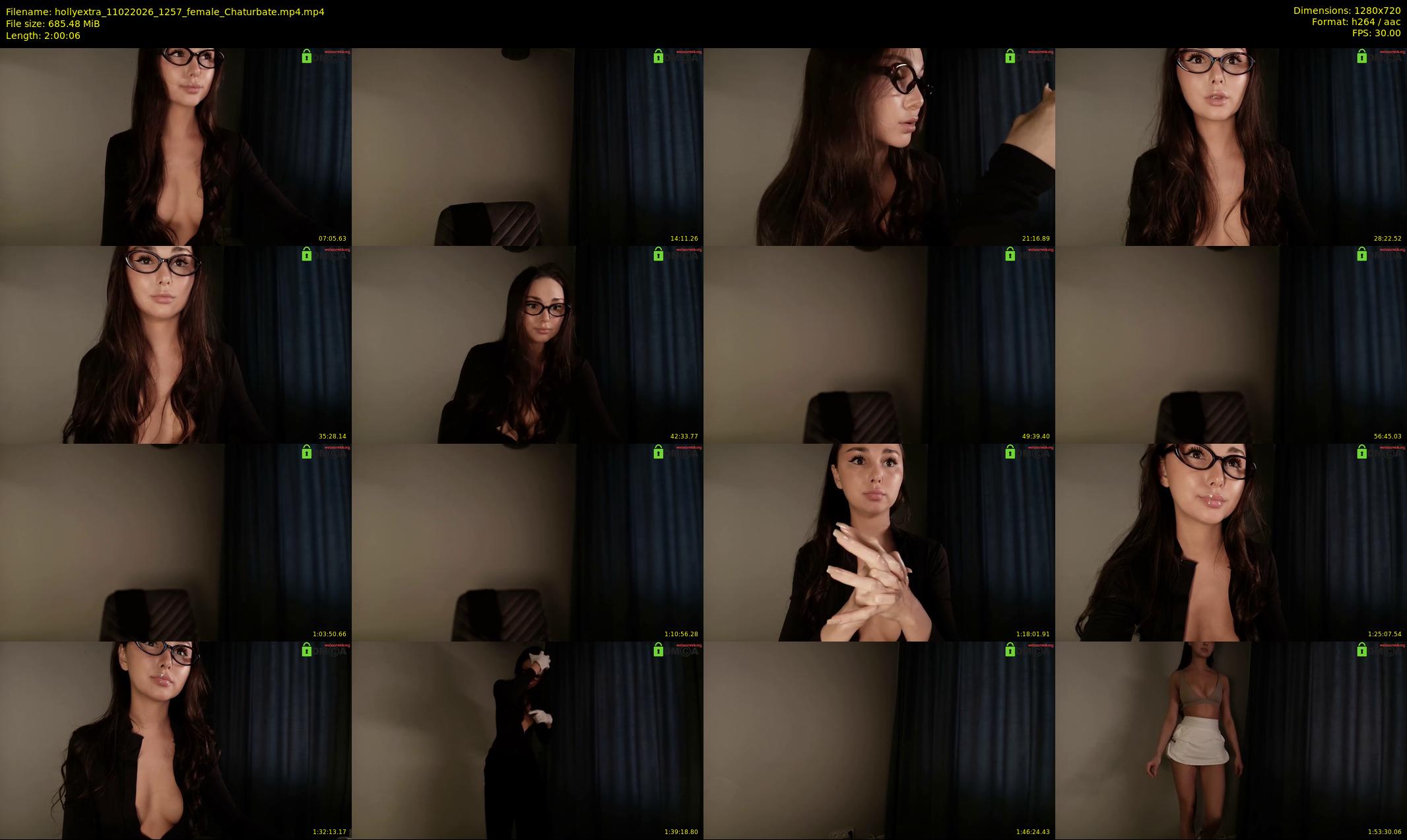 hollyextra — 121 minute Chaturbate female cam show recording, 720p, Feb 11, 2026