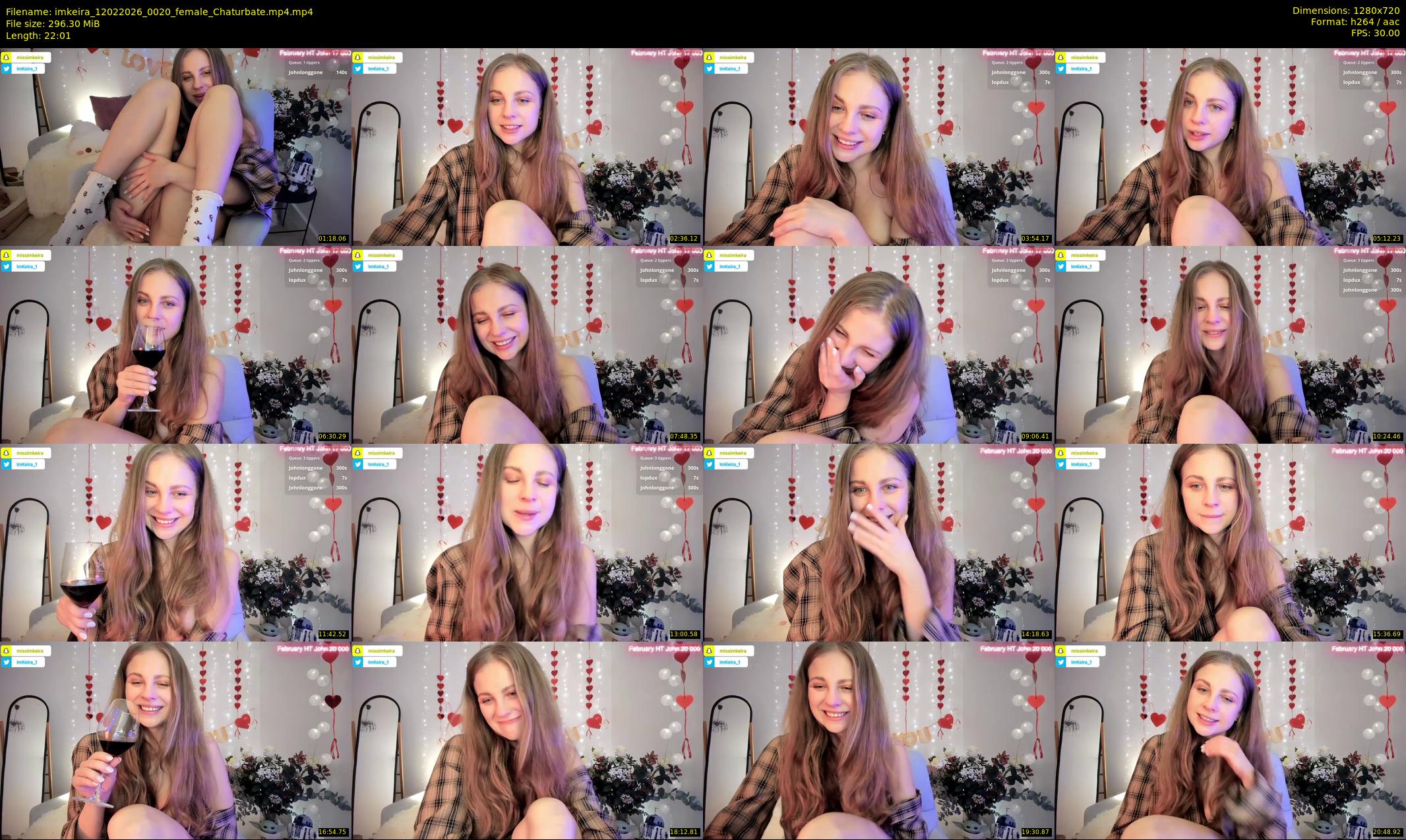 imkeira — 23 minute Chaturbate female cam show recording, 720p, Feb 12, 2026