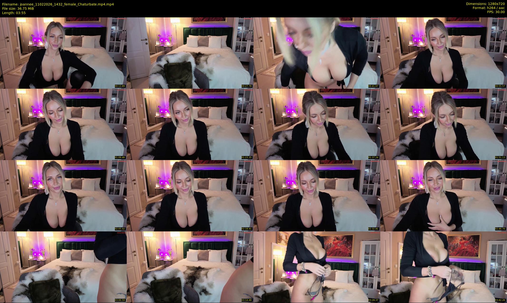joannee — 4 minute Chaturbate female cam show recording, 720p, Feb 11, 2026