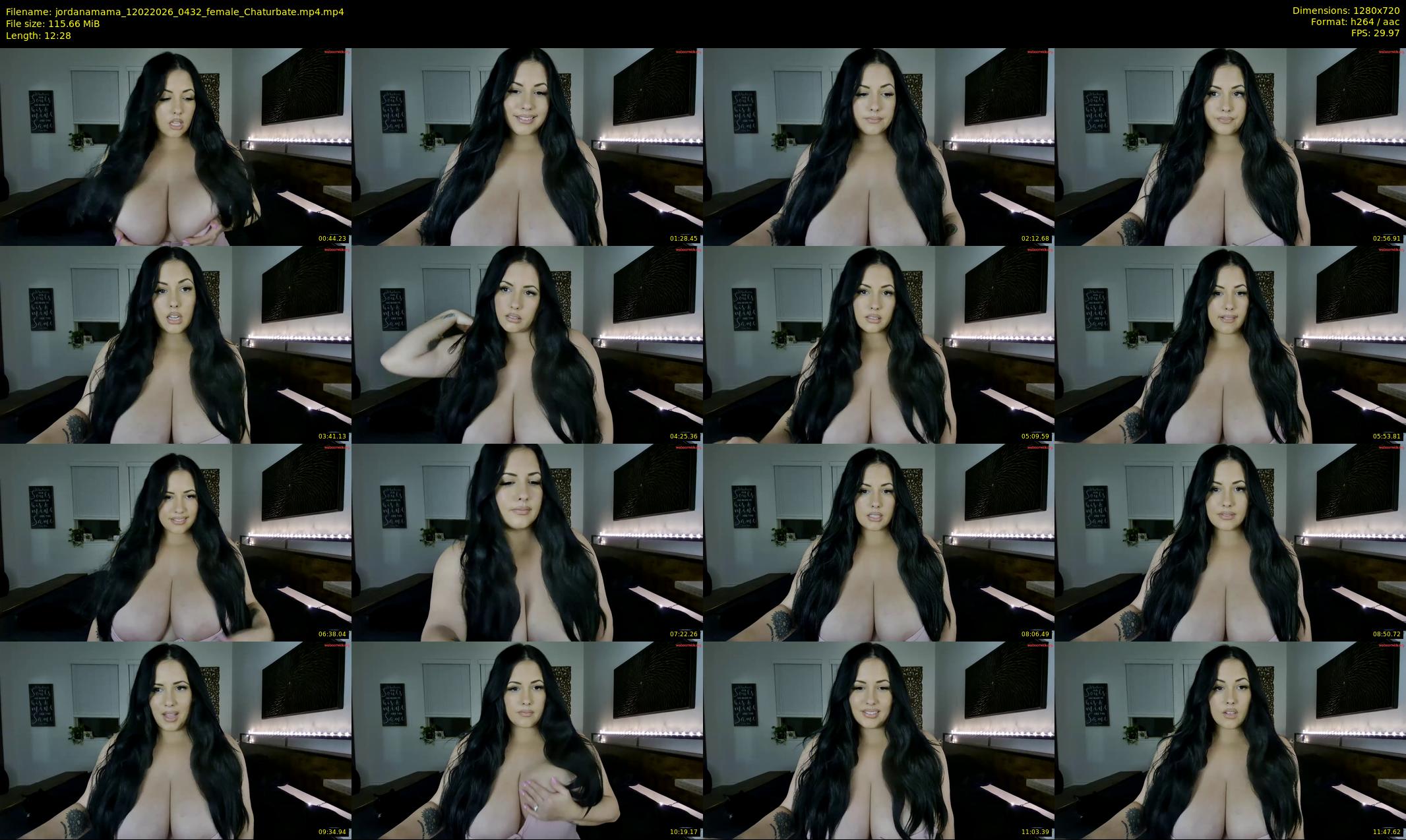 jordanamama — 13 minute Chaturbate couple cam show recording, 720p, Feb 12, 2026