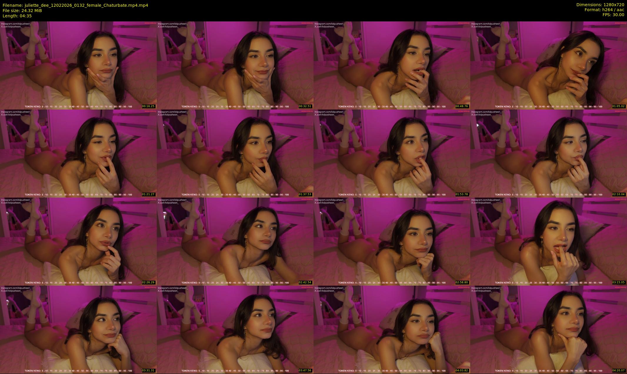 juliette_dee — 5 minute Chaturbate female cam show recording, 720p, Feb 12, 2026