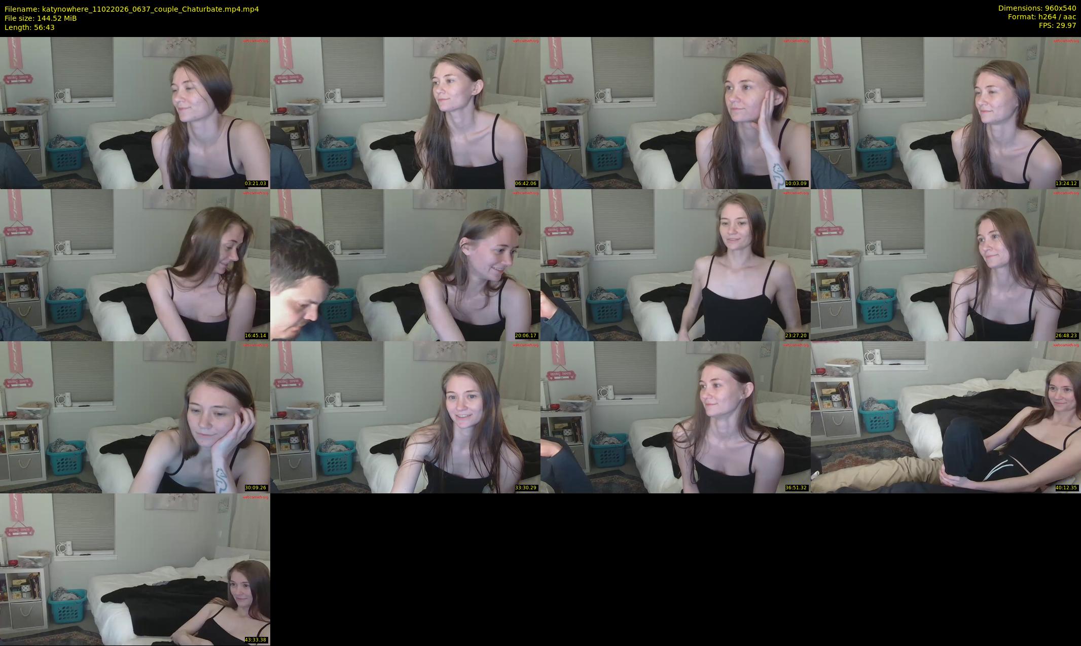 katynowhere — 57 minute Chaturbate female cam show recording, 480p, Feb 11, 2026