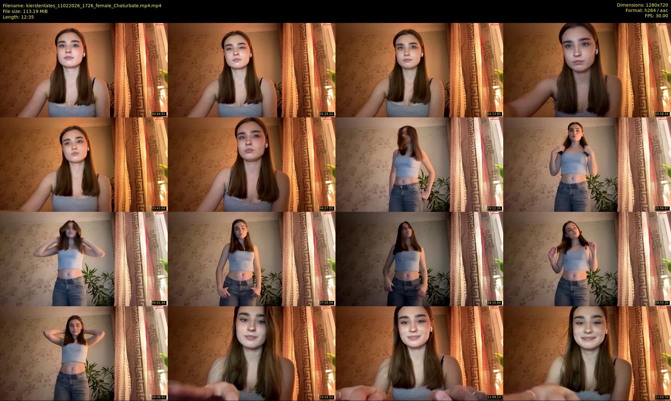 kierstentates — 13 minute Chaturbate female cam show recording, 720p, Feb 11, 2026