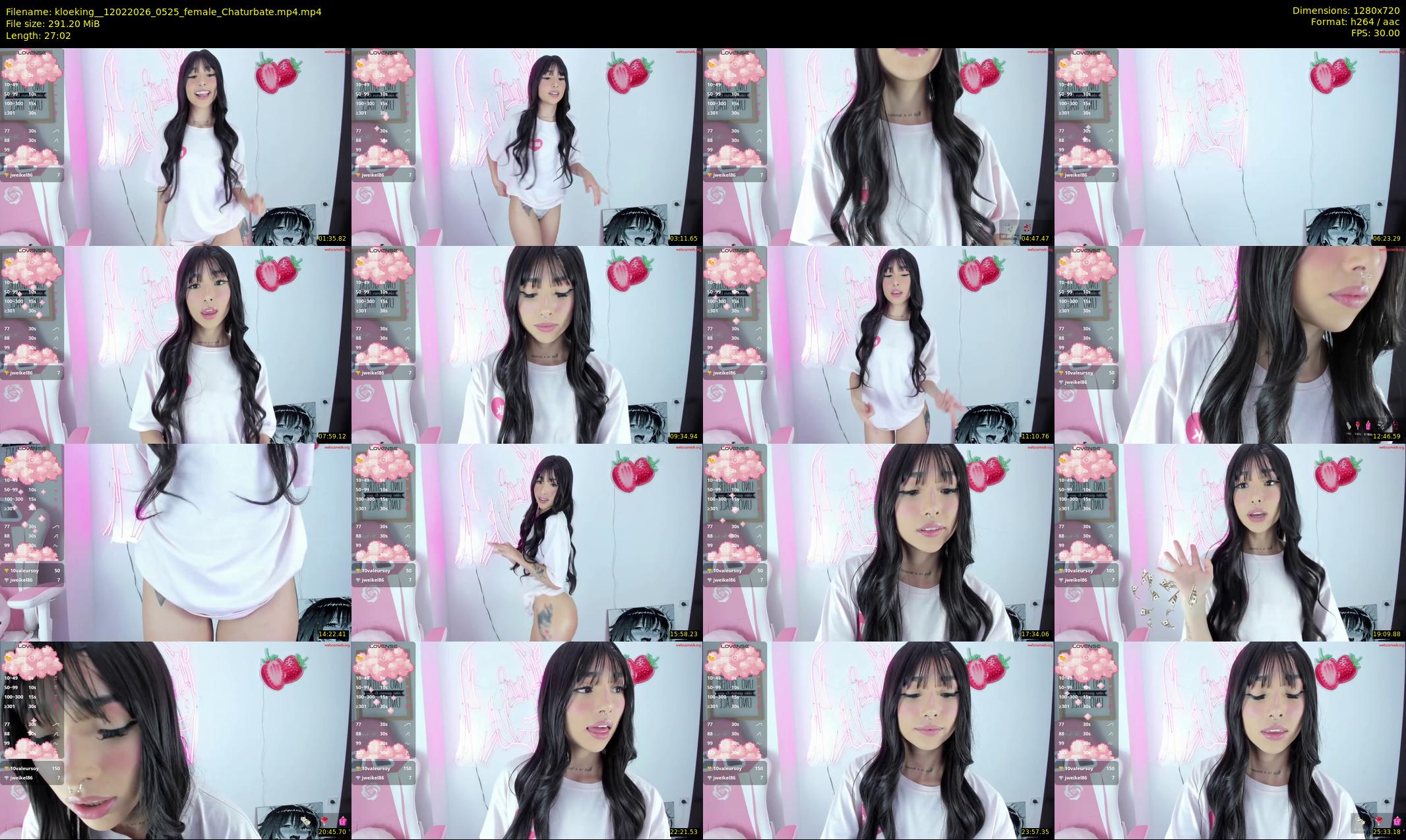 kloeking_ — 28 minute Chaturbate female cam show recording, 720p, Feb 12, 2026