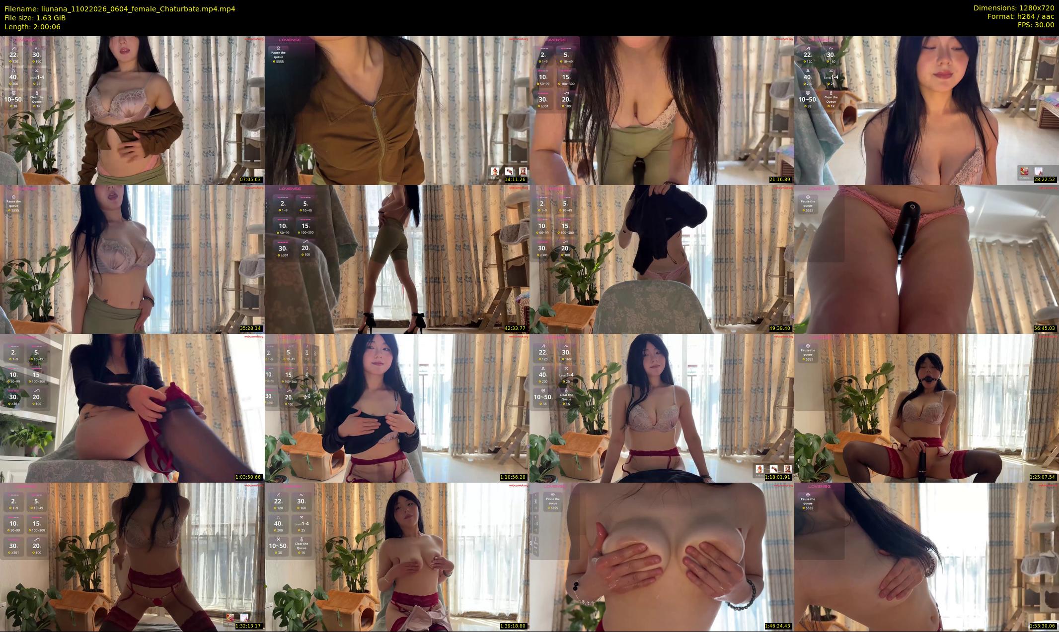 liunana — 121 minute Chaturbate female cam show recording, 720p, Feb 11, 2026