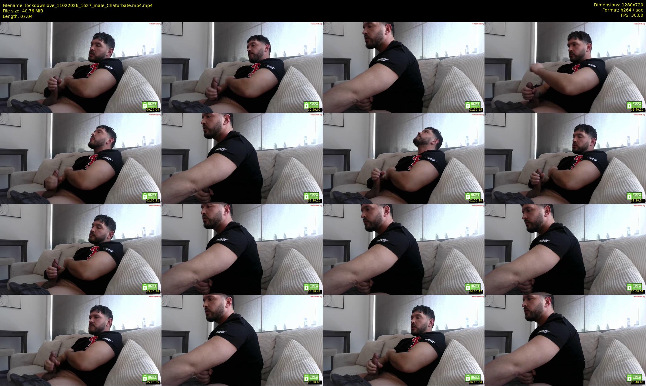 lockdownlove — 8 minute Chaturbate male cam show recording, 720p, Feb 11, 2026