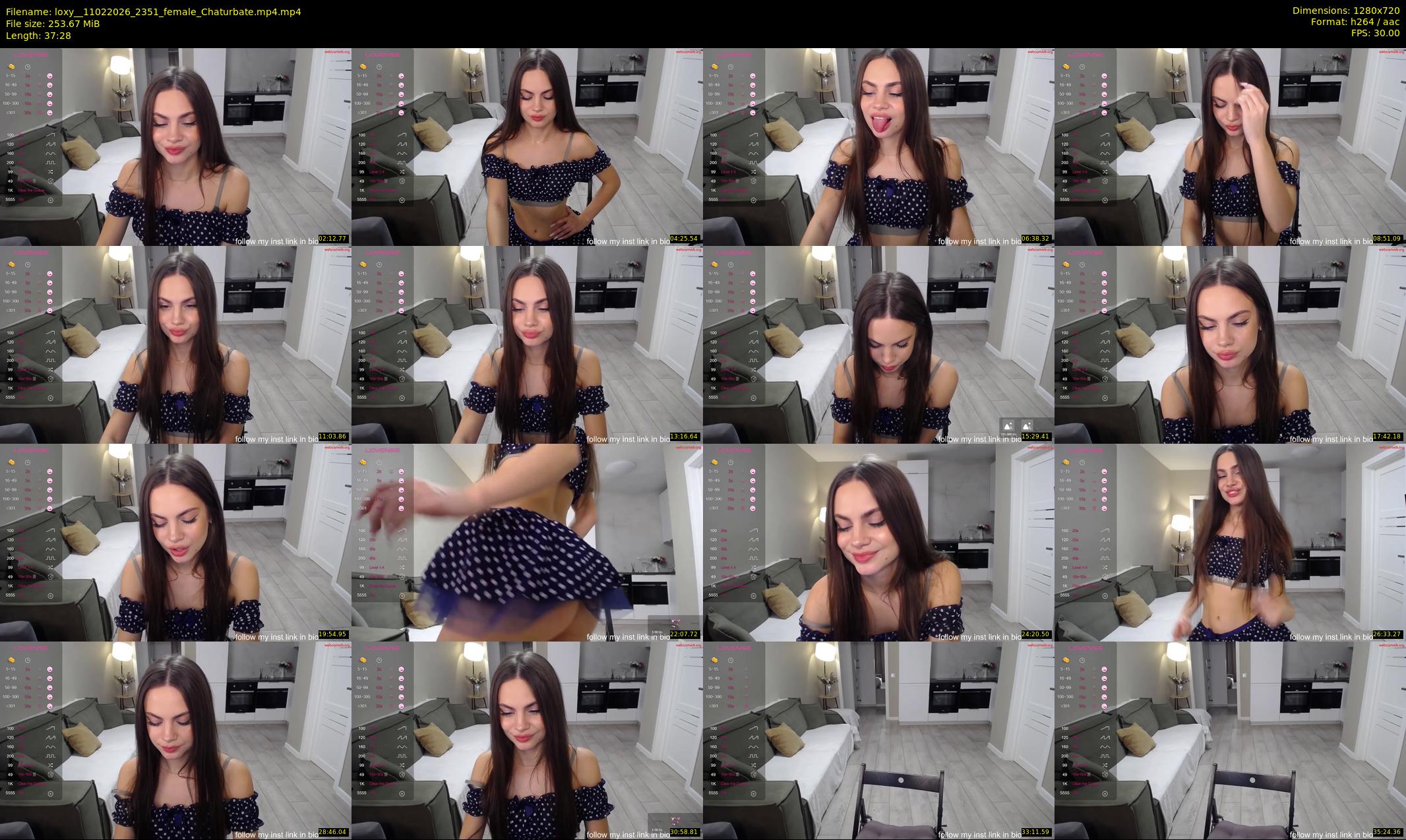 loxy_ — 38 minute Chaturbate female cam show recording, 720p, Feb 11, 2026