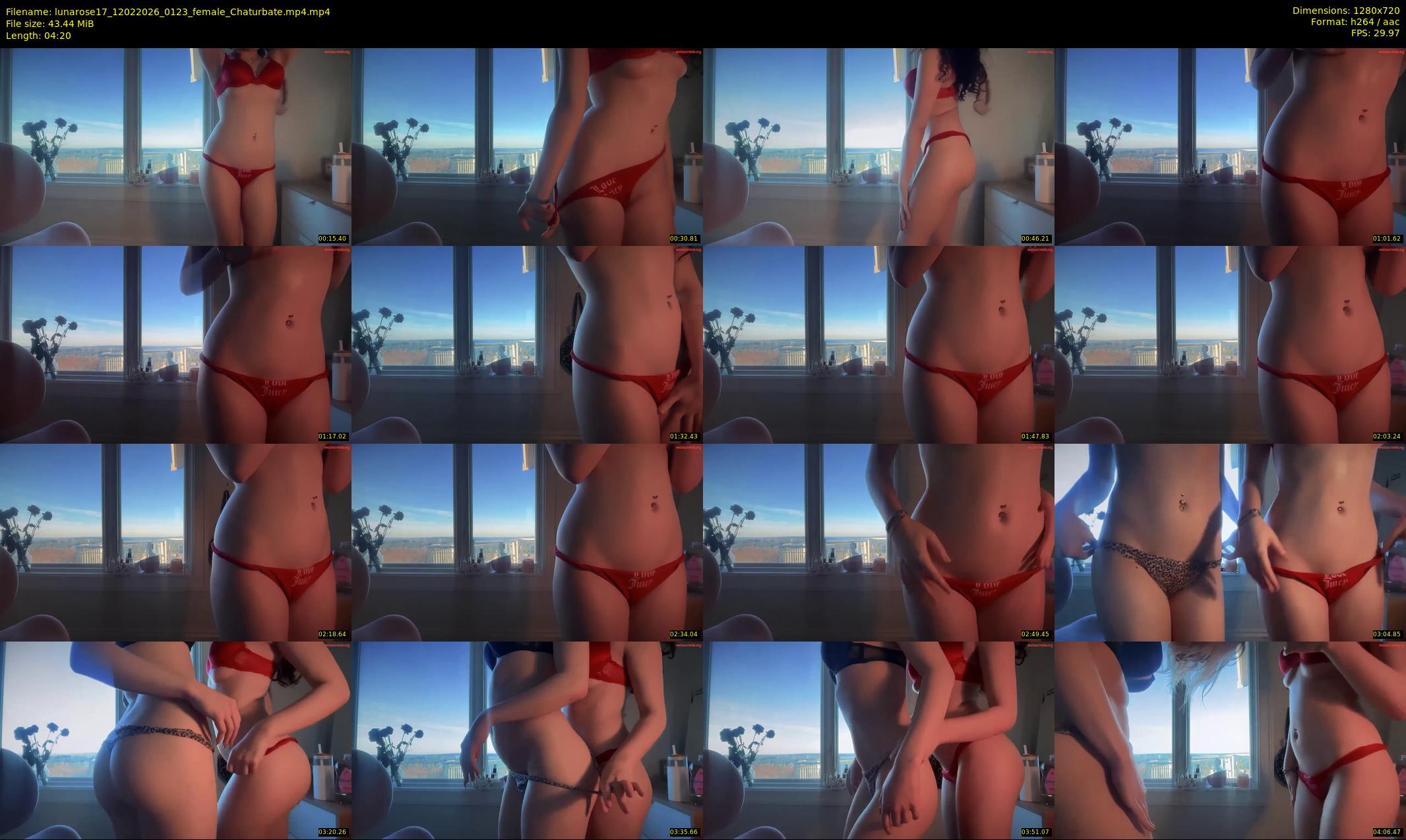 lunarose17 — 5 minute Chaturbate female cam show recording, 720p, Feb 12, 2026