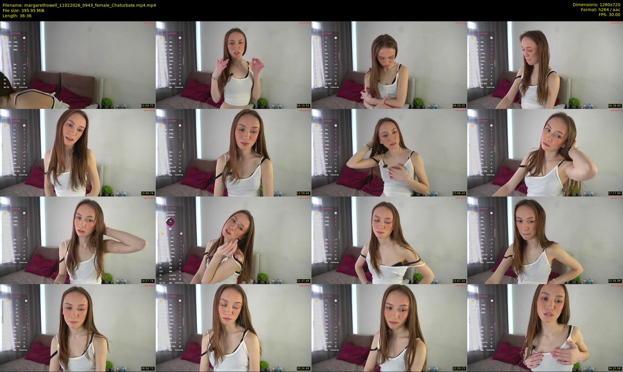 margarethowell — 37 minute Chaturbate female cam show recording, 720p, Feb 11, 2026