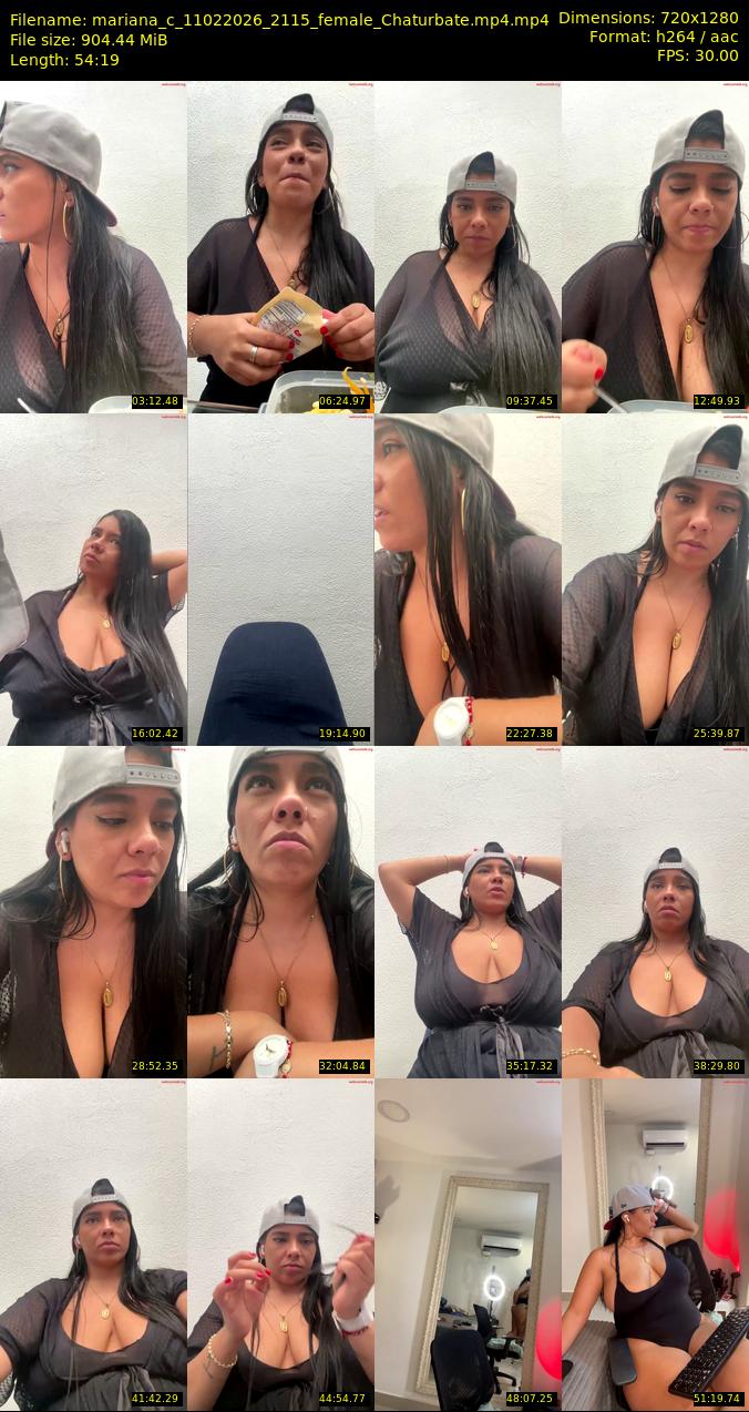 mariana_c — 55 minute Chaturbate female cam show recording, 1080p, Feb 11, 2026