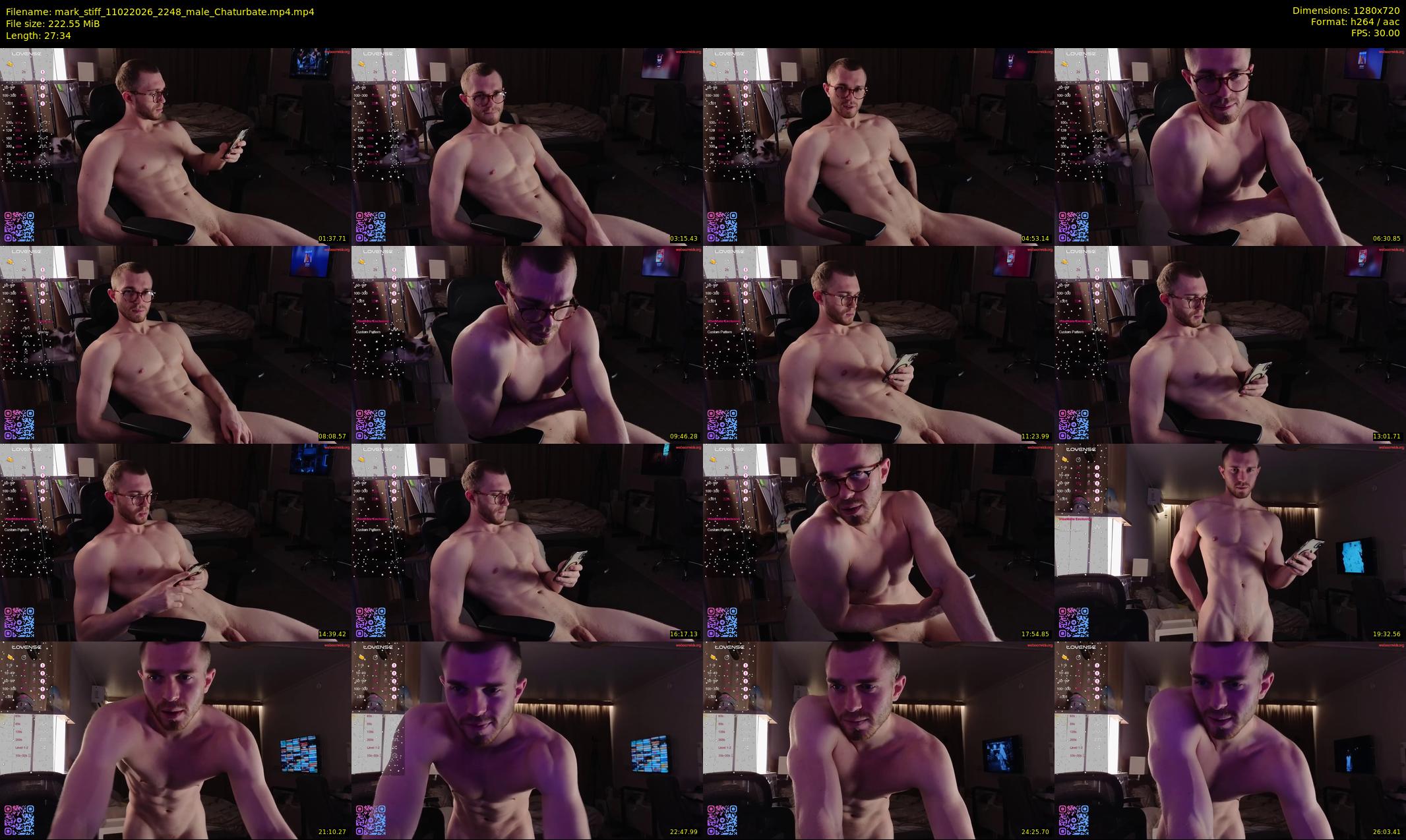 mark_stiff — 28 minute Chaturbate male cam show recording, 720p, Feb 11, 2026