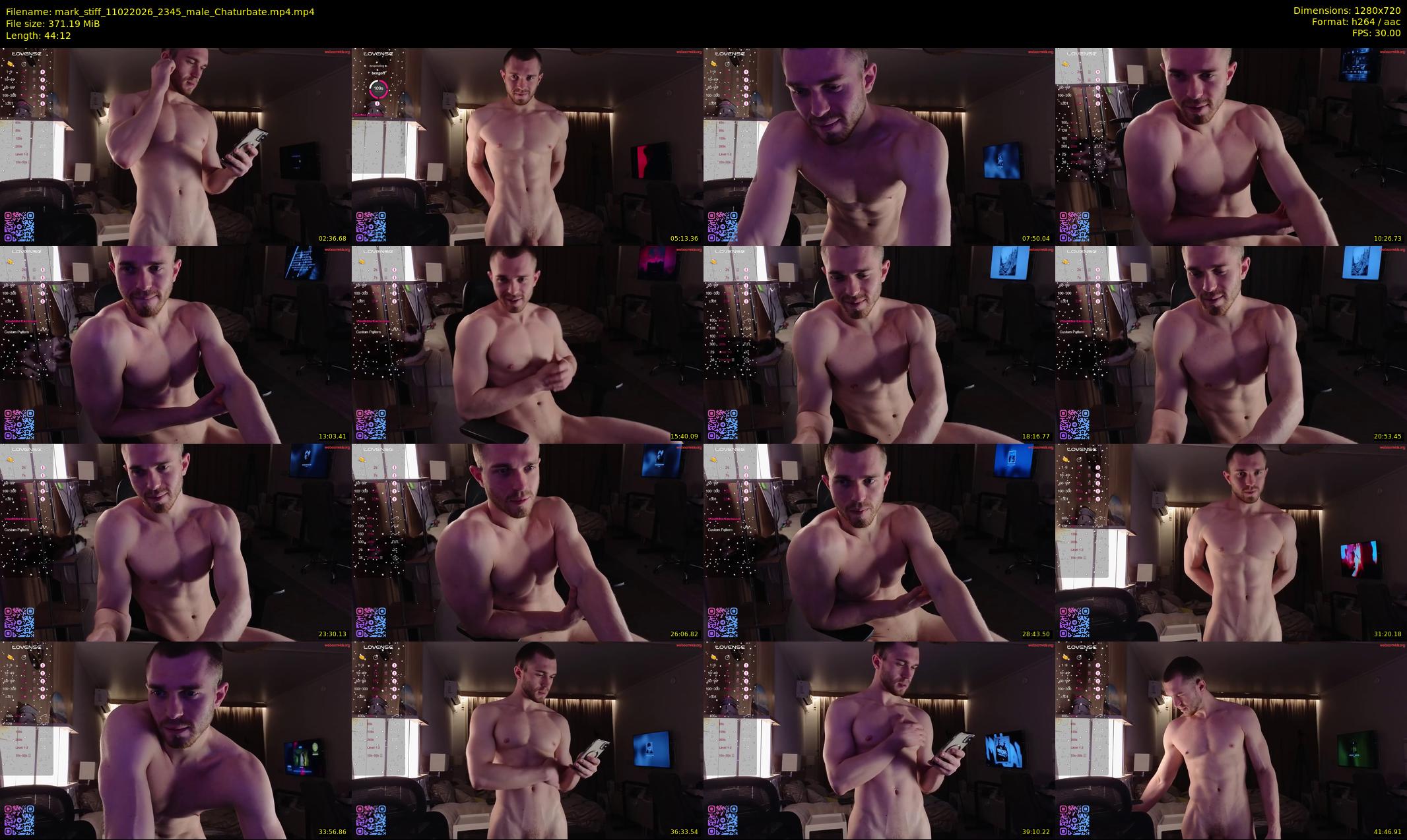 mark_stiff — 45 minute Chaturbate male cam show recording, 720p, Feb 11, 2026