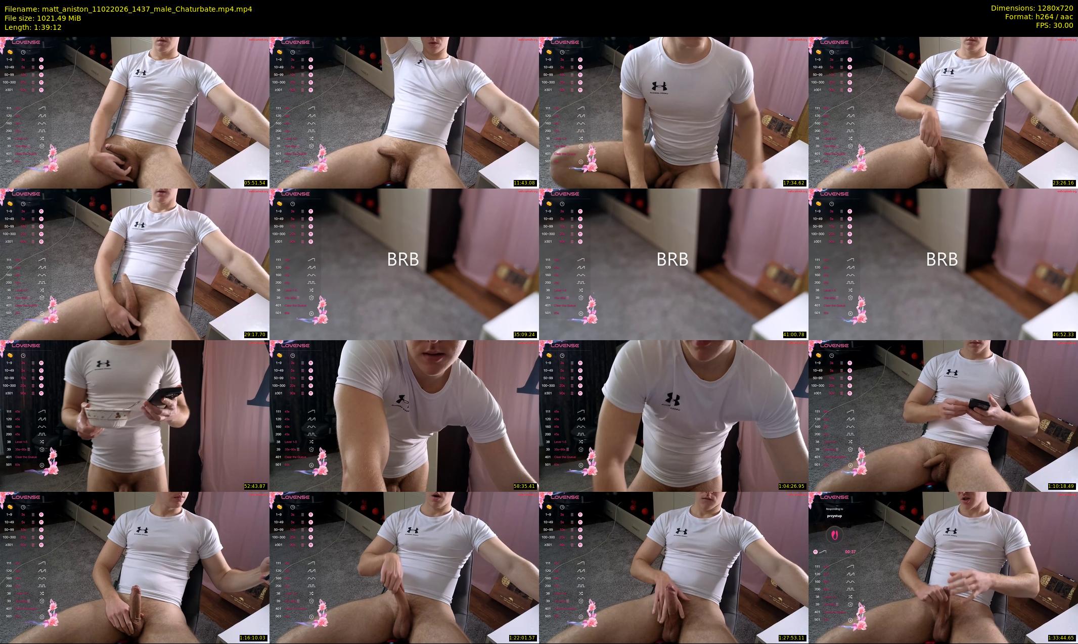 matt_aniston — 100 minute Chaturbate male cam show recording, 720p, Feb 11, 2026