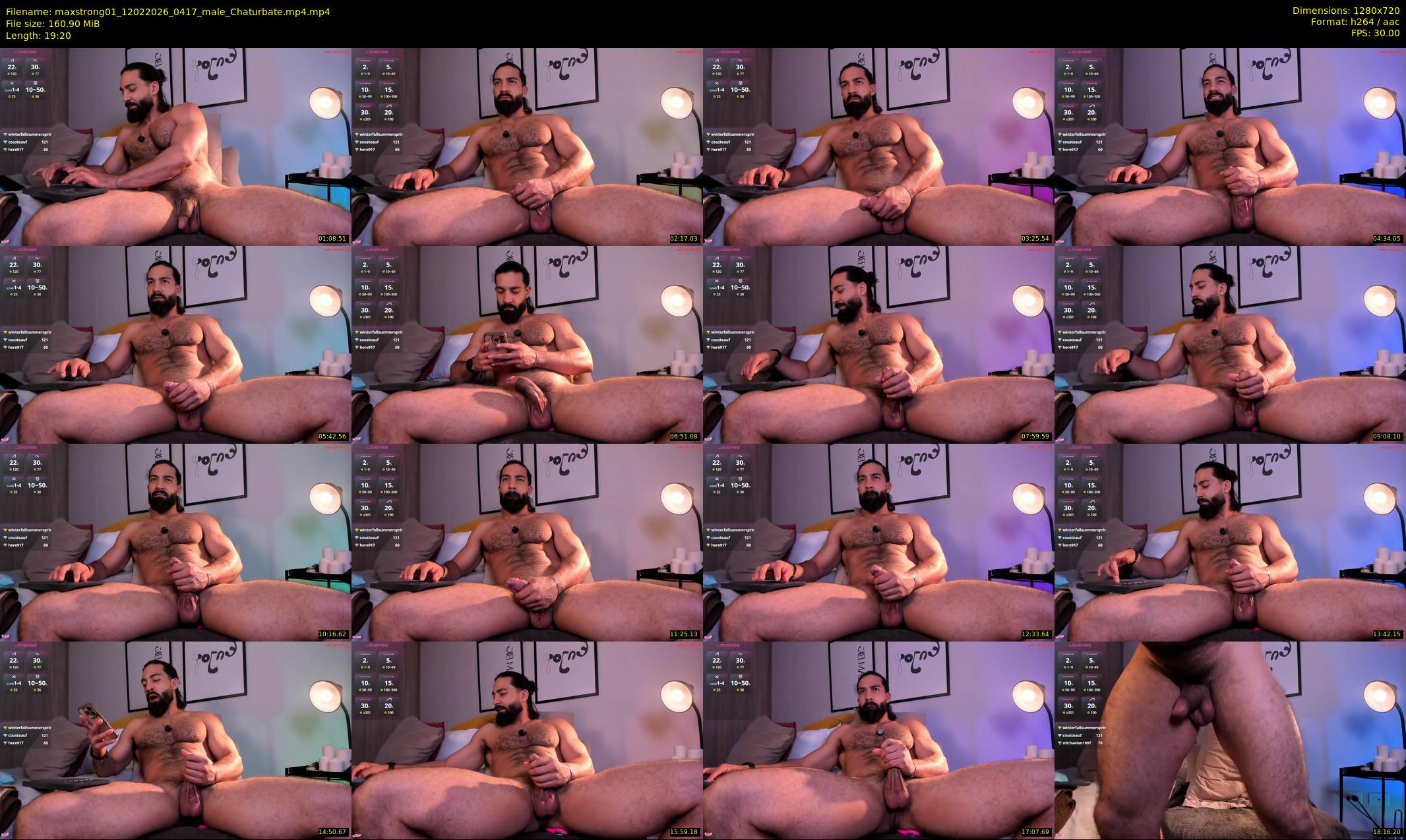 maxstrong01 — 20 minute Chaturbate male cam show recording, 720p, Feb 12, 2026