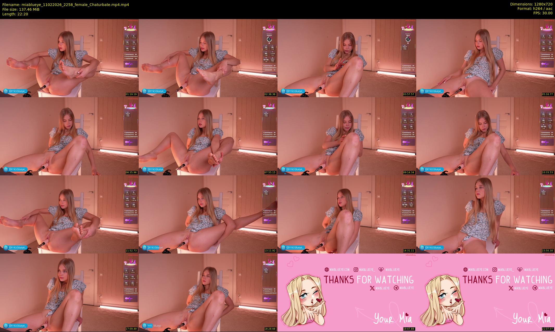 miablueye — 23 minute Chaturbate female cam show recording, 720p, Feb 11, 2026