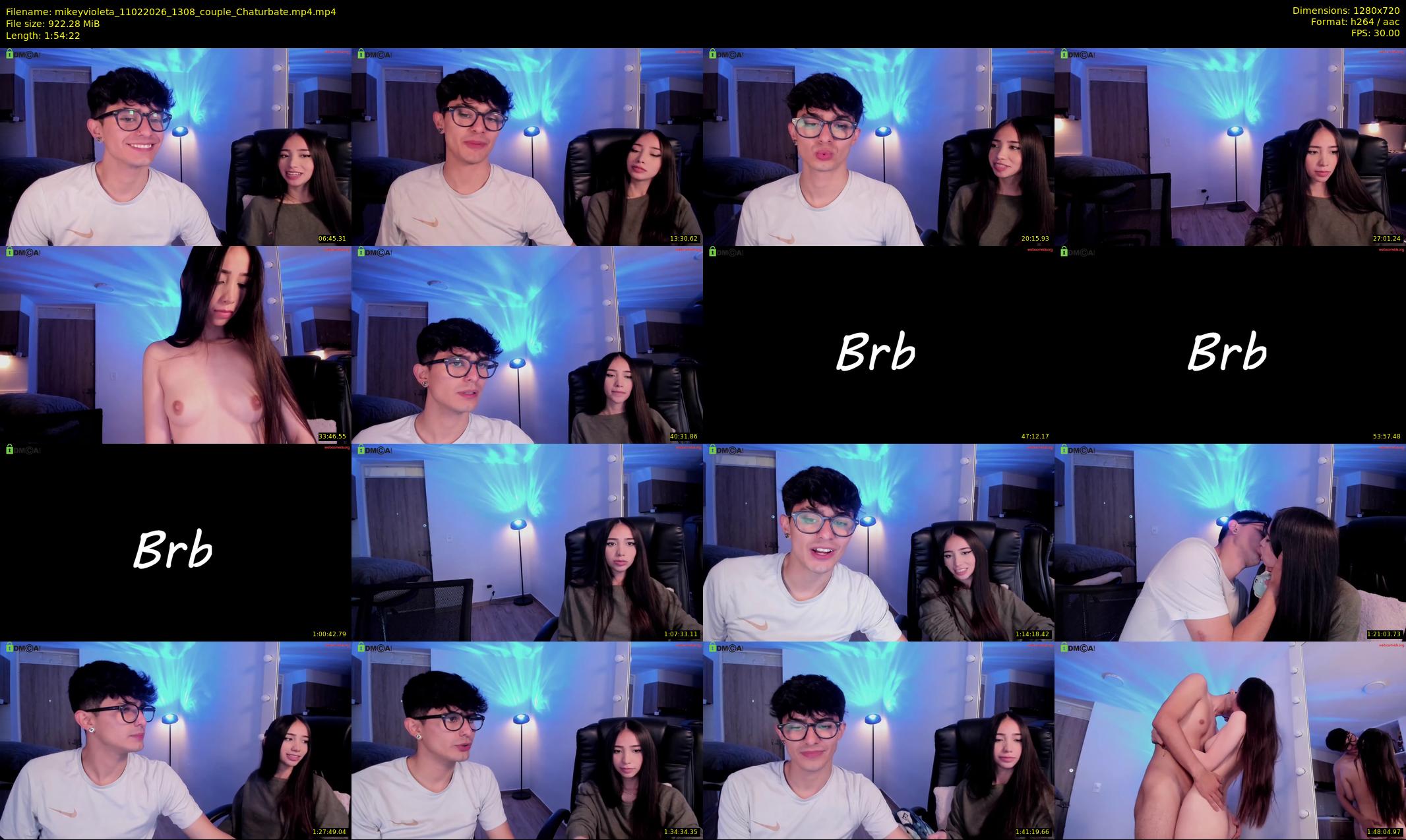 mikeyvioleta — 115 minute Chaturbate couple cam show recording, 720p, Feb 11, 2026