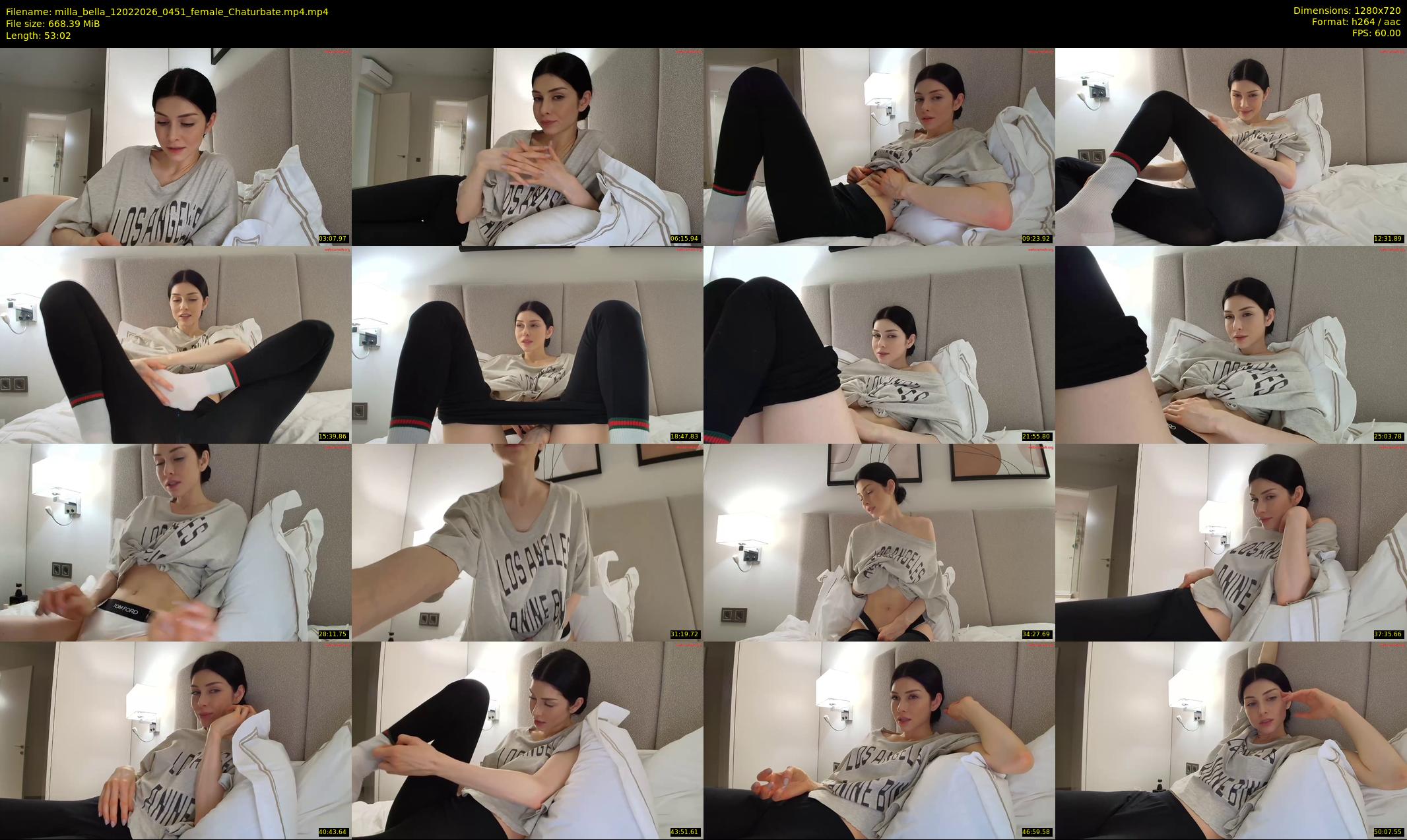 milla_bella — 54 minute Chaturbate female cam show recording, 720p, Feb 12, 2026