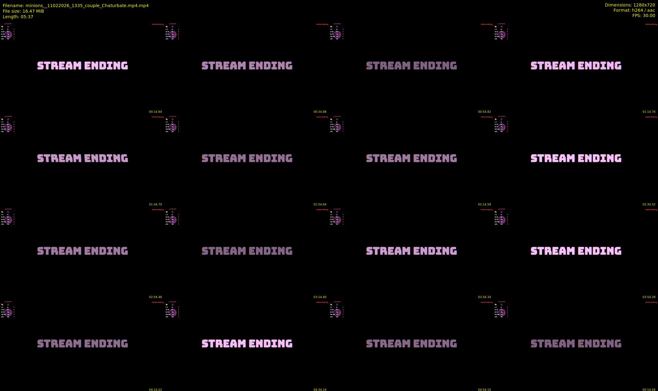 minions_ — 6 minute Chaturbate couple cam show recording, 720p, Feb 11, 2026