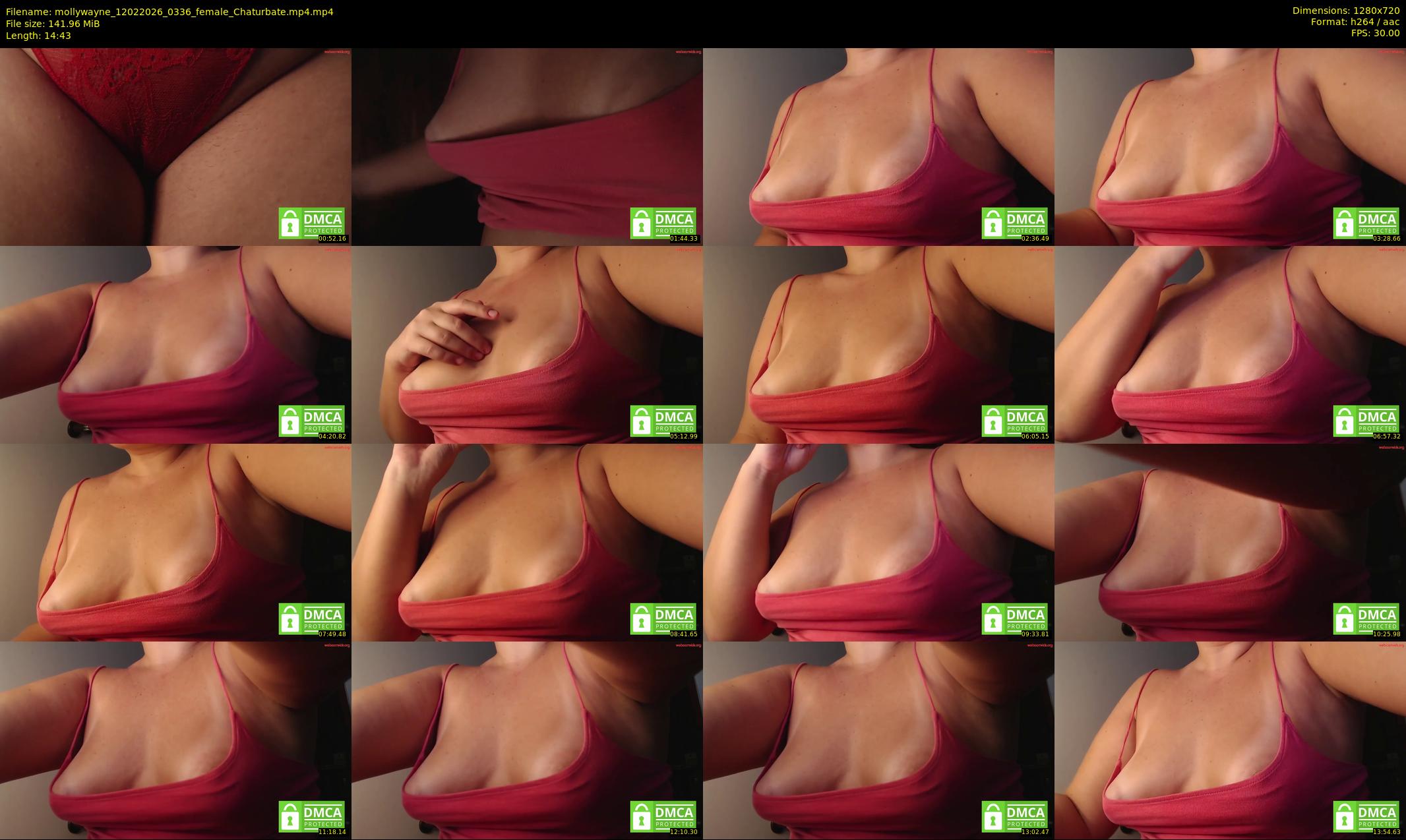 mollywayne — 15 minute Chaturbate female cam show recording, 720p, Feb 12, 2026
