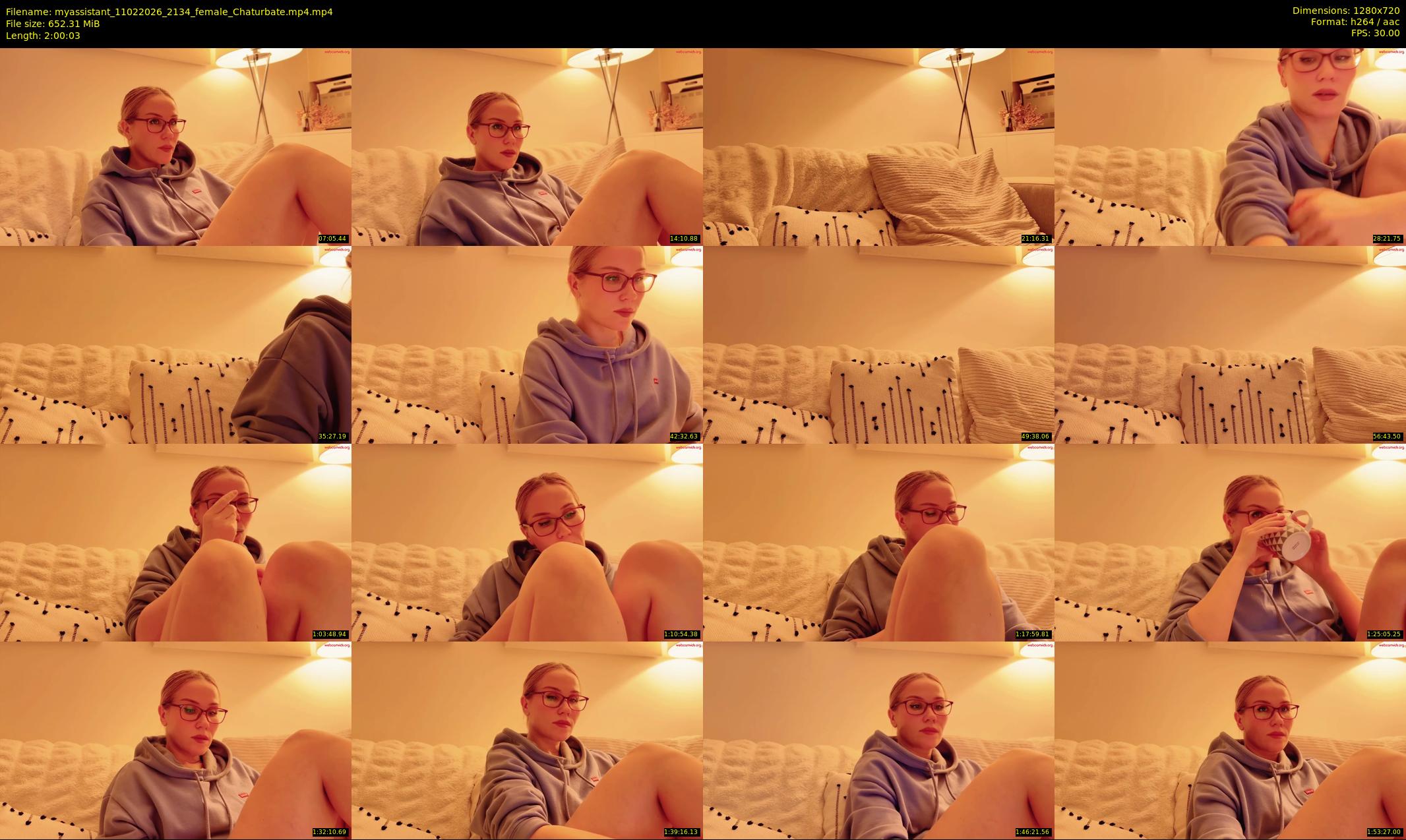 myassistant — 121 minute Chaturbate female cam show recording, 720p, Feb 11, 2026
