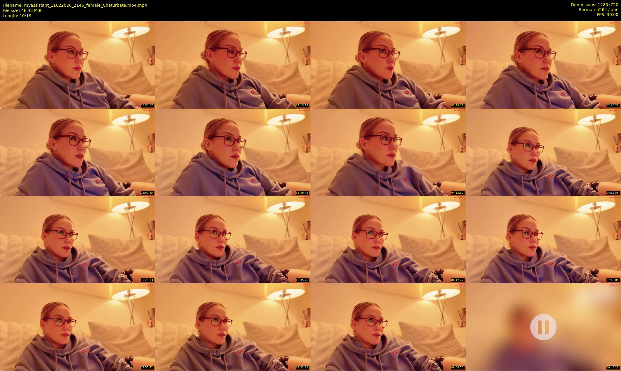 myassistant — 11 minute Chaturbate female cam show recording, 720p, Feb 11, 2026