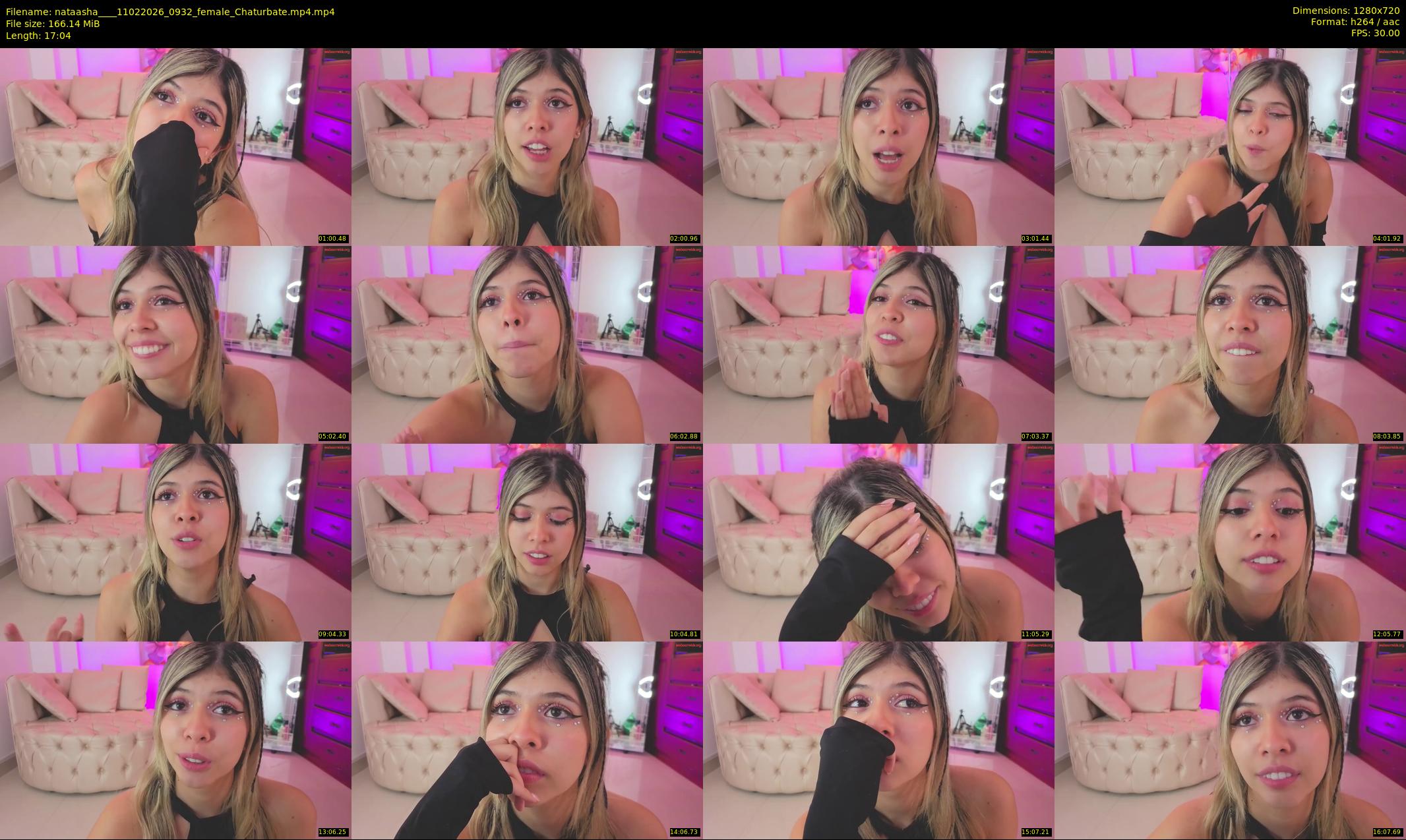 nataasha___ — 18 minute Chaturbate female cam show recording, 720p, Feb 11, 2026