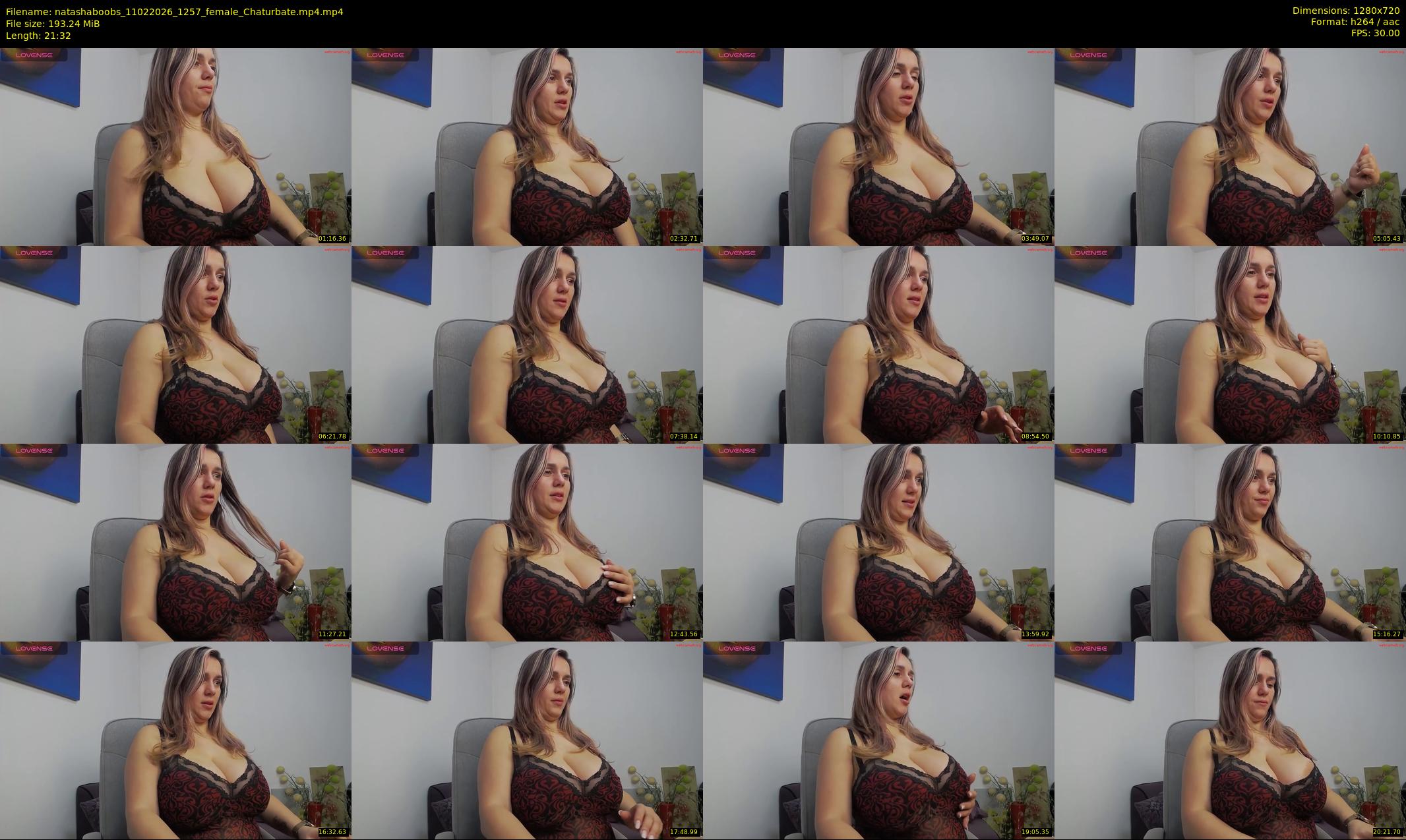 natashaboobs — 22 minute Chaturbate female cam show recording, 720p, Feb 11, 2026