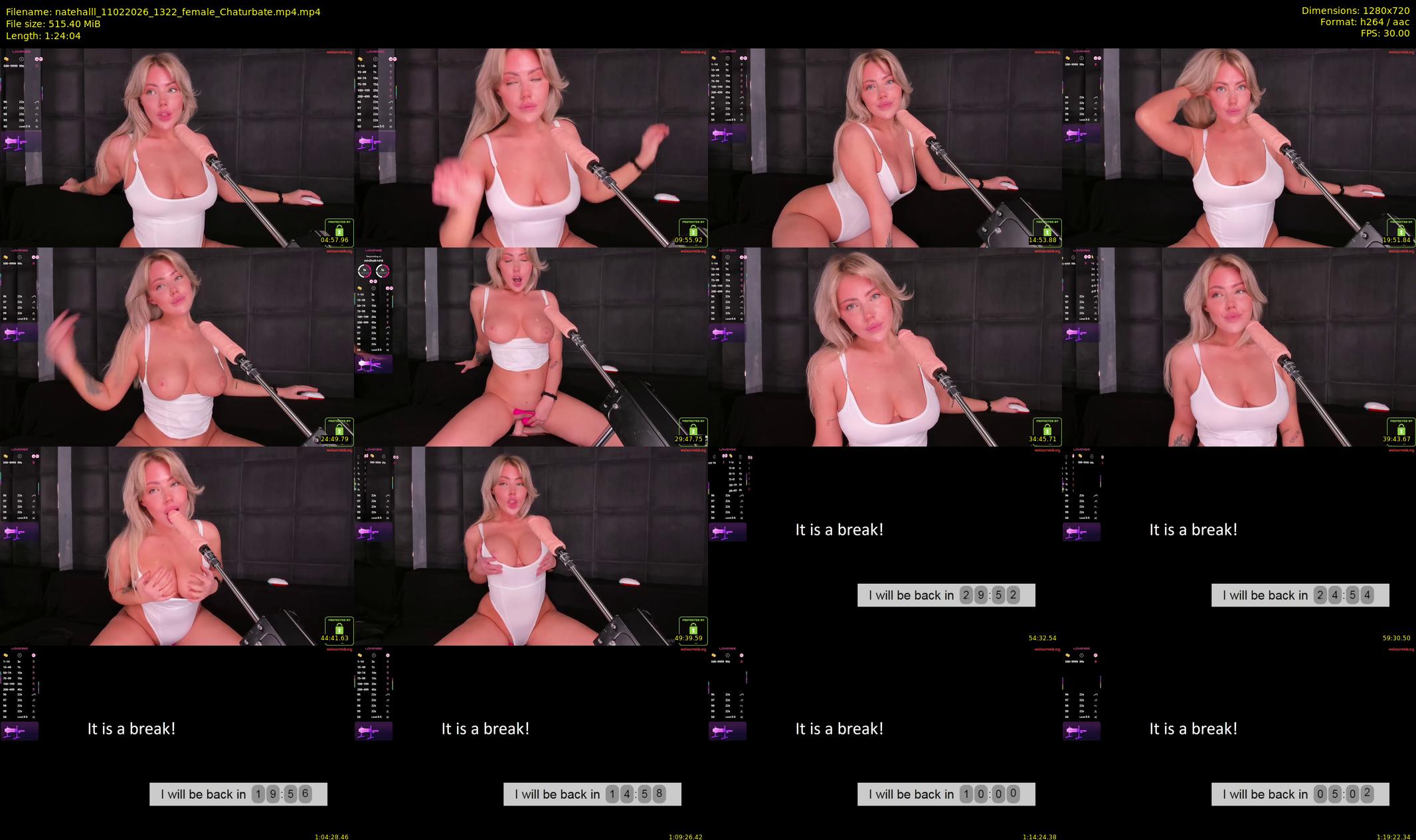 natehalll — 85 minute Chaturbate female cam show recording, 720p, Feb 11, 2026