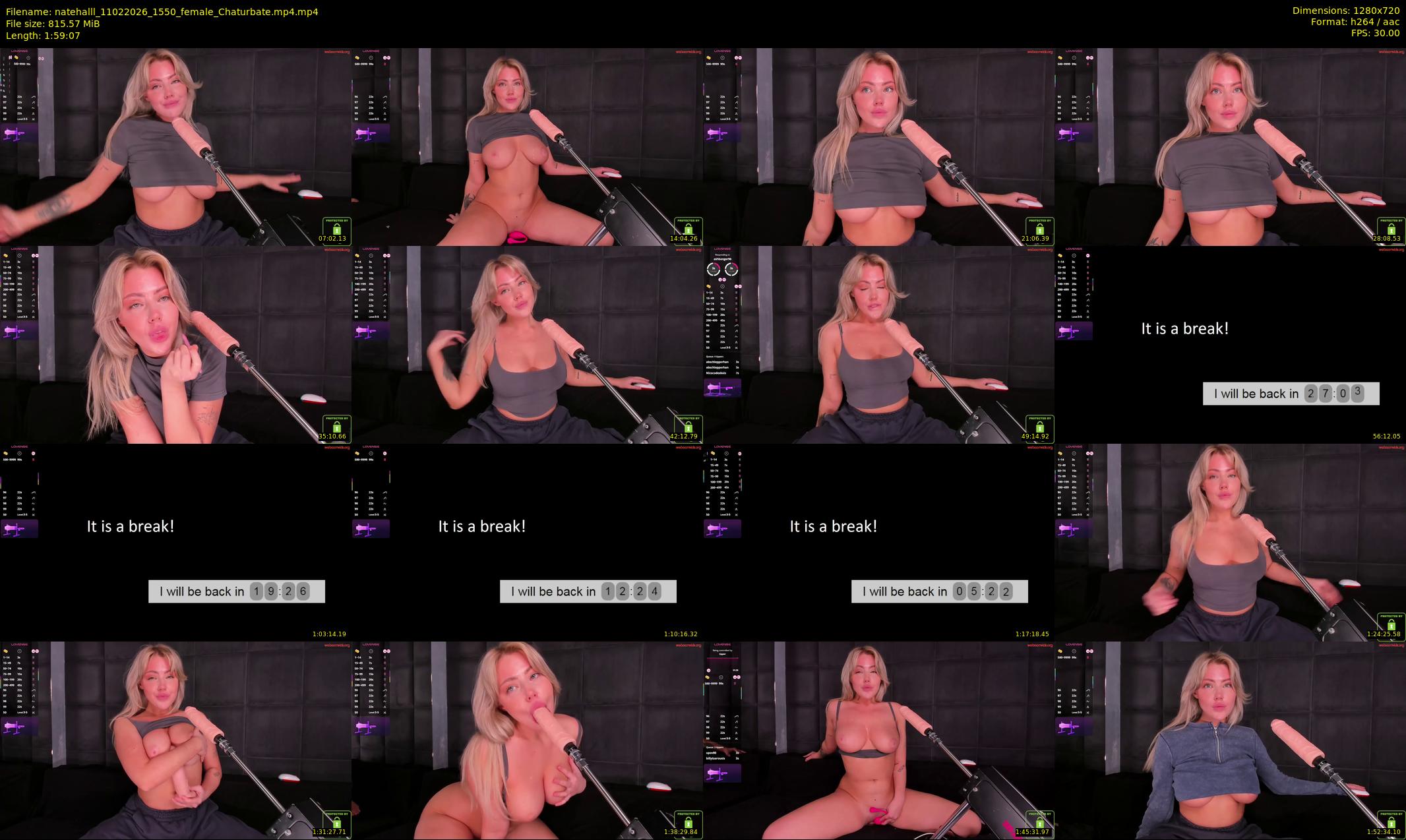 natehalll — 120 minute Chaturbate female cam show recording, 720p, Feb 11, 2026