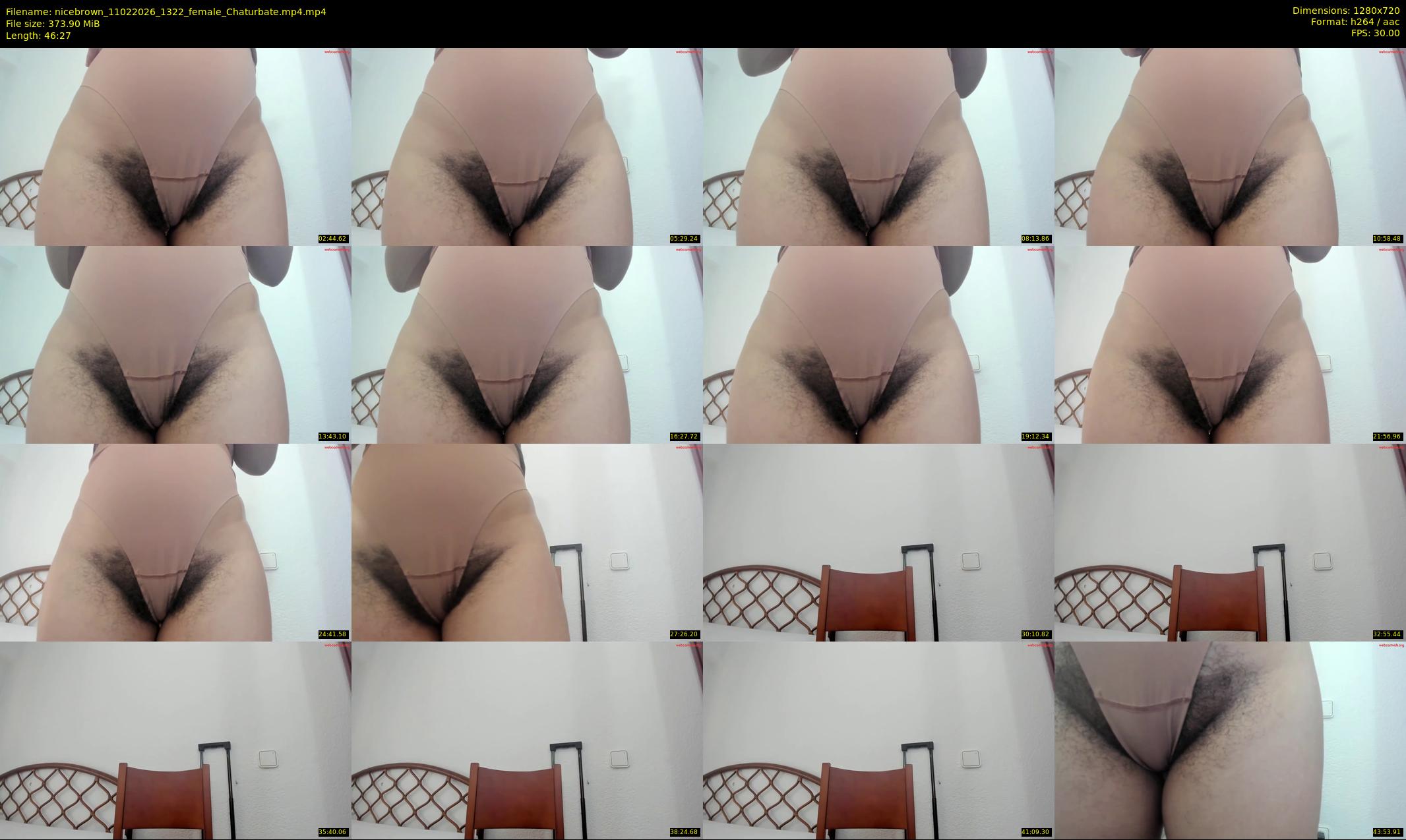 nicebrown — 47 minute Chaturbate female cam show recording, 720p, Feb 11, 2026