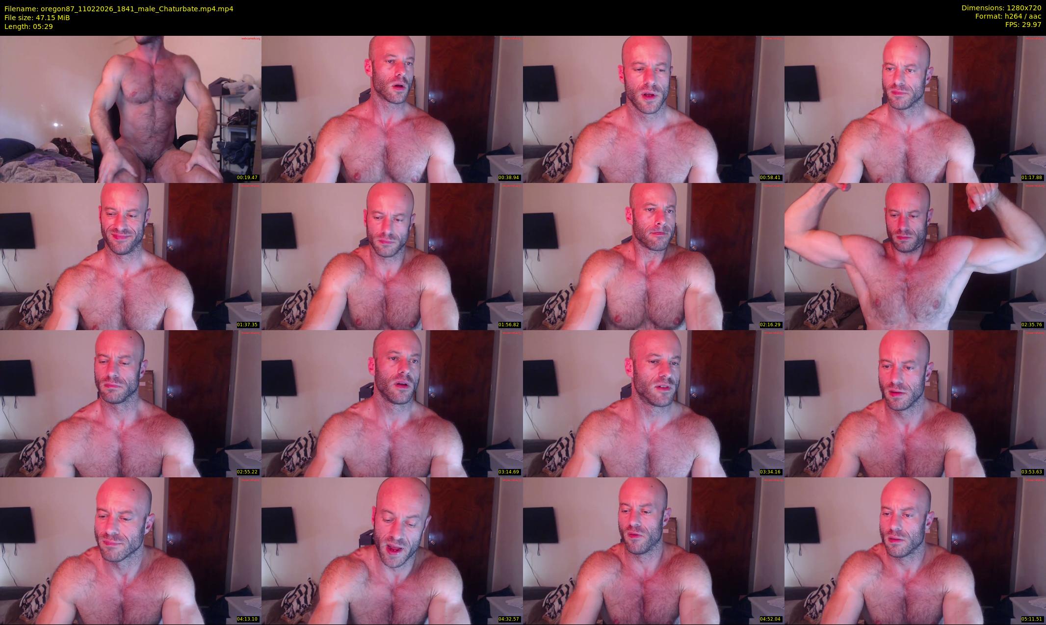 oregon87 — 6 minute Chaturbate male cam show recording, 720p, Feb 11, 2026