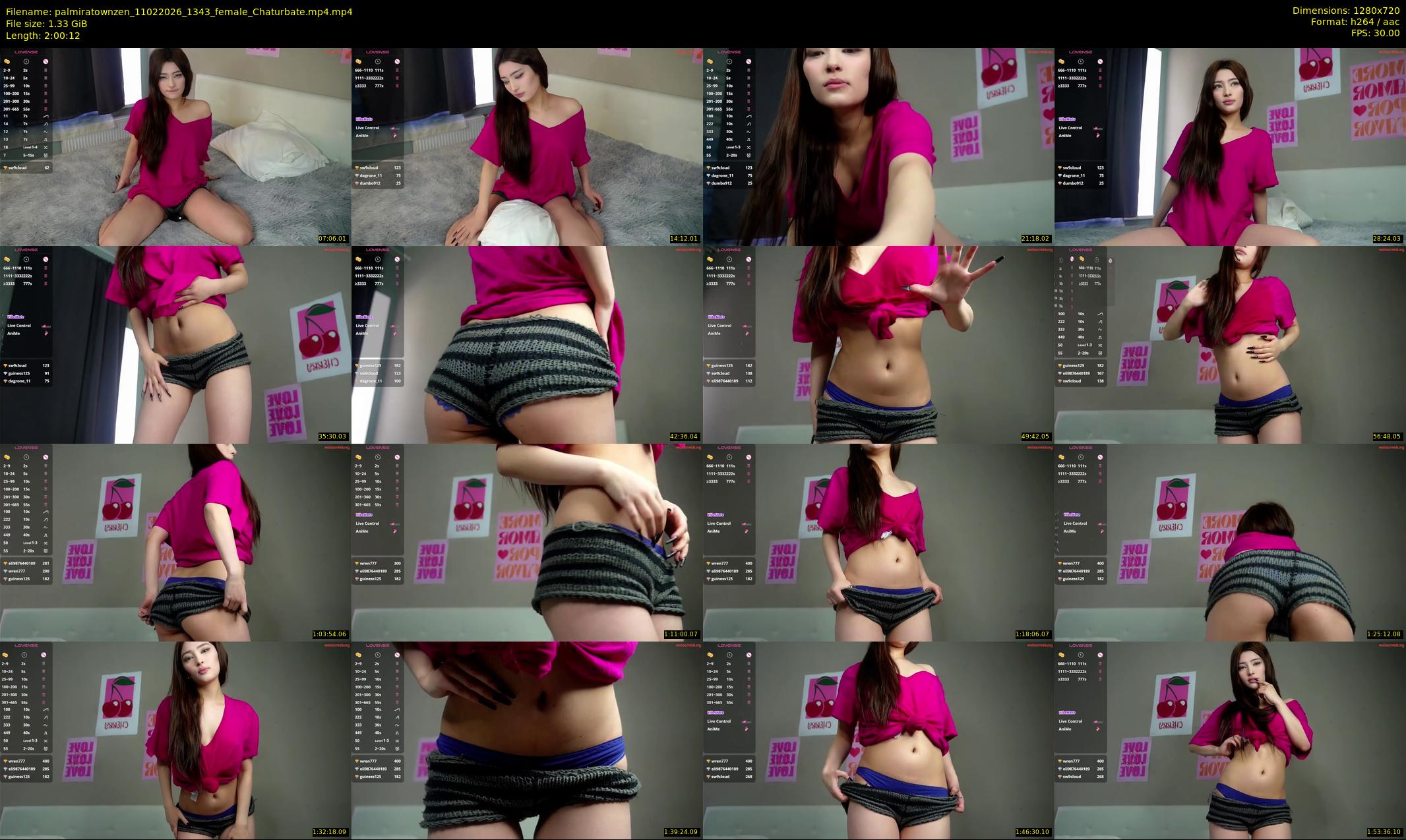 palmiratownzen — 121 minute Chaturbate female cam show recording, 720p, Feb 11, 2026