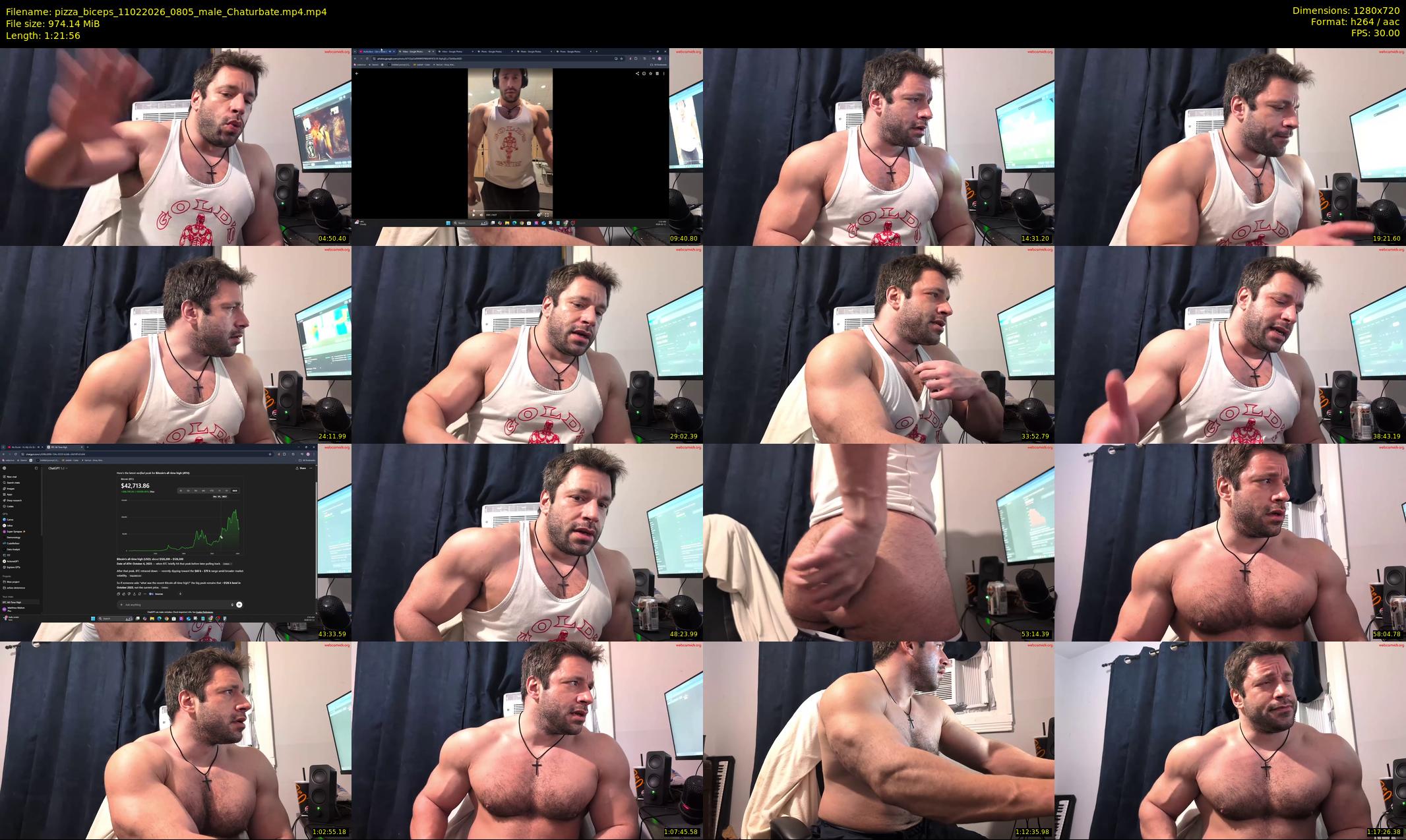 pizza_biceps — 82 minute Chaturbate male cam show recording, 720p, Feb 11, 2026