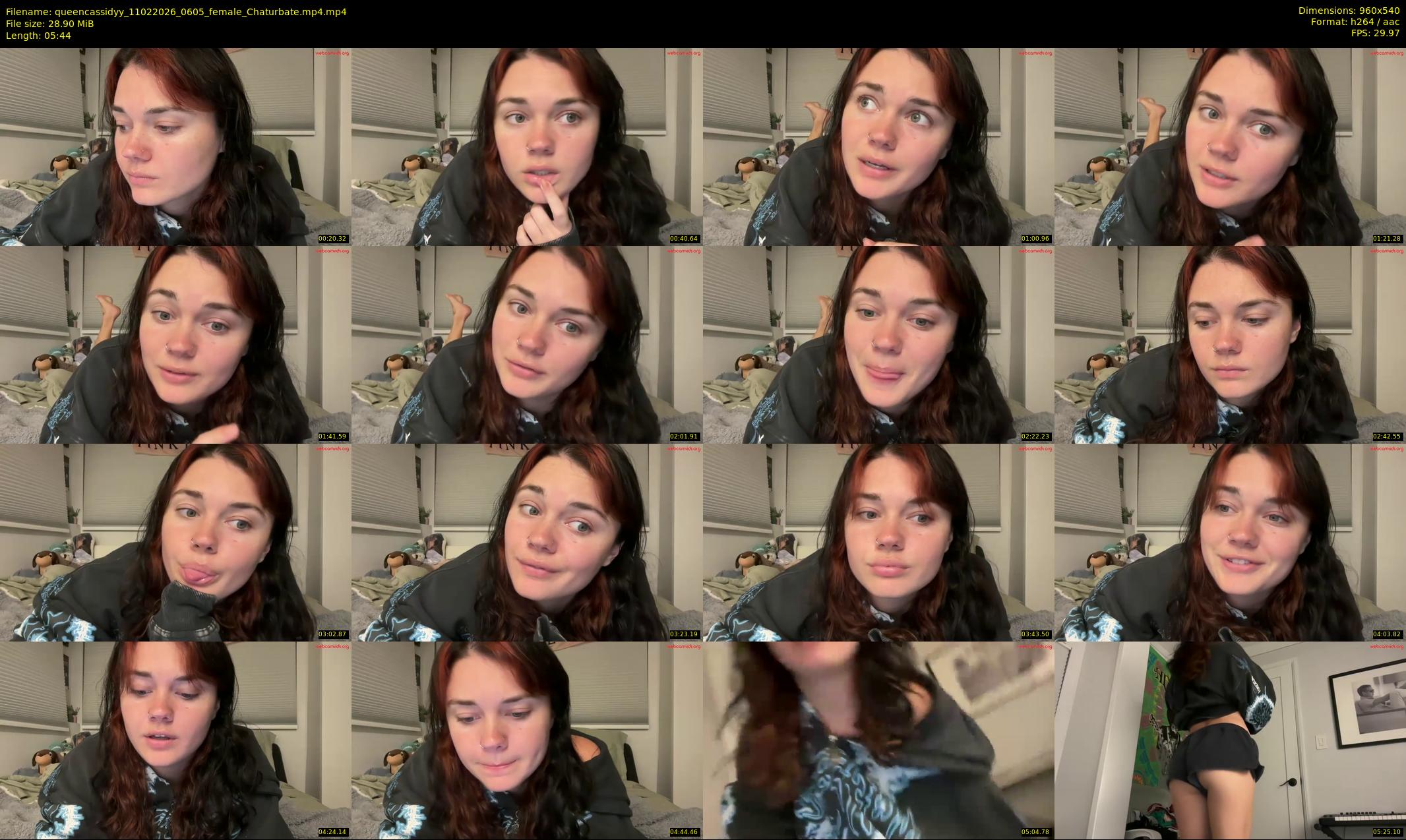 queencassidyy — 6 minute Chaturbate female cam show recording, 480p, Feb 11, 2026