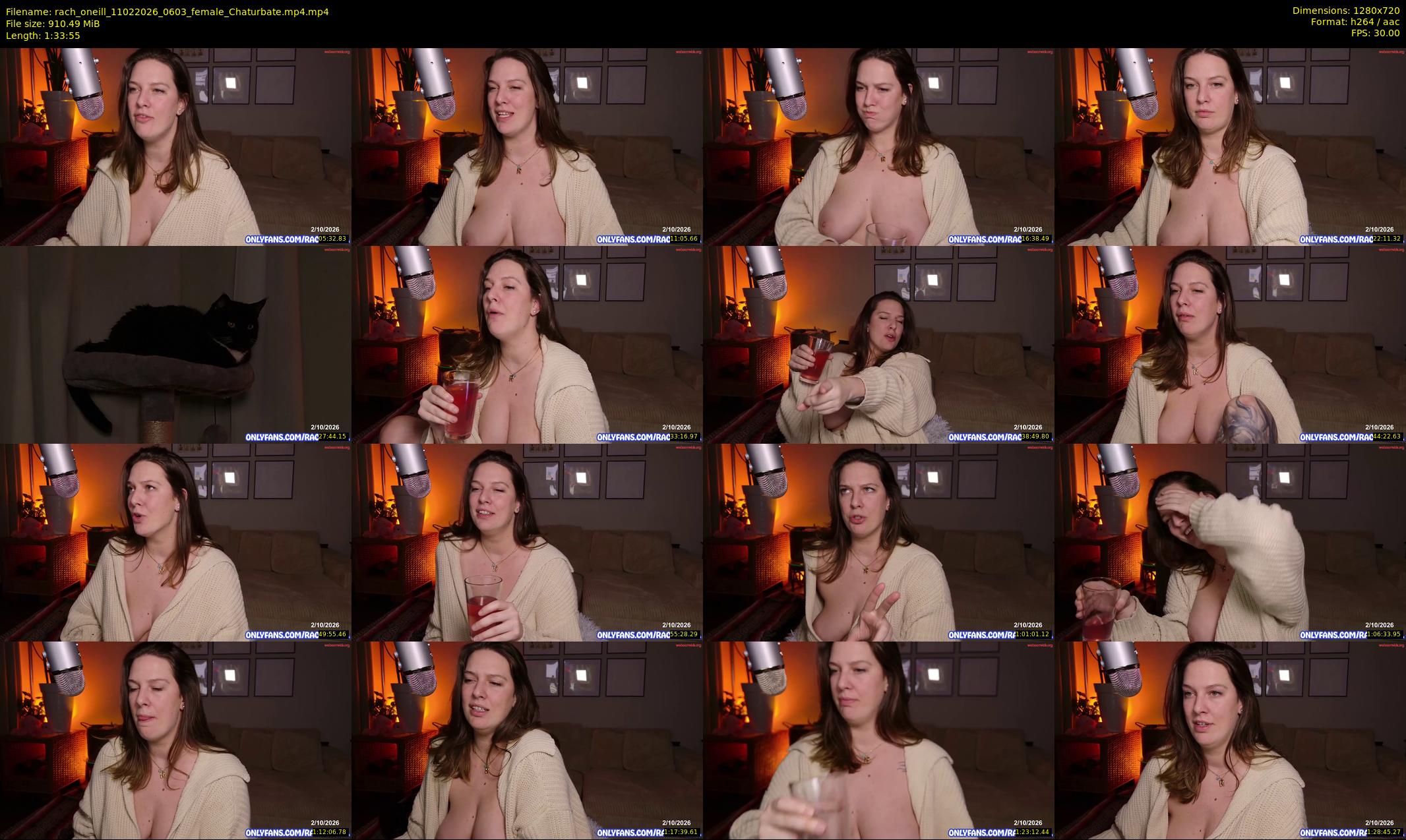 rach_oneill — 94 minute Chaturbate female cam show recording, 720p, Feb 11, 2026