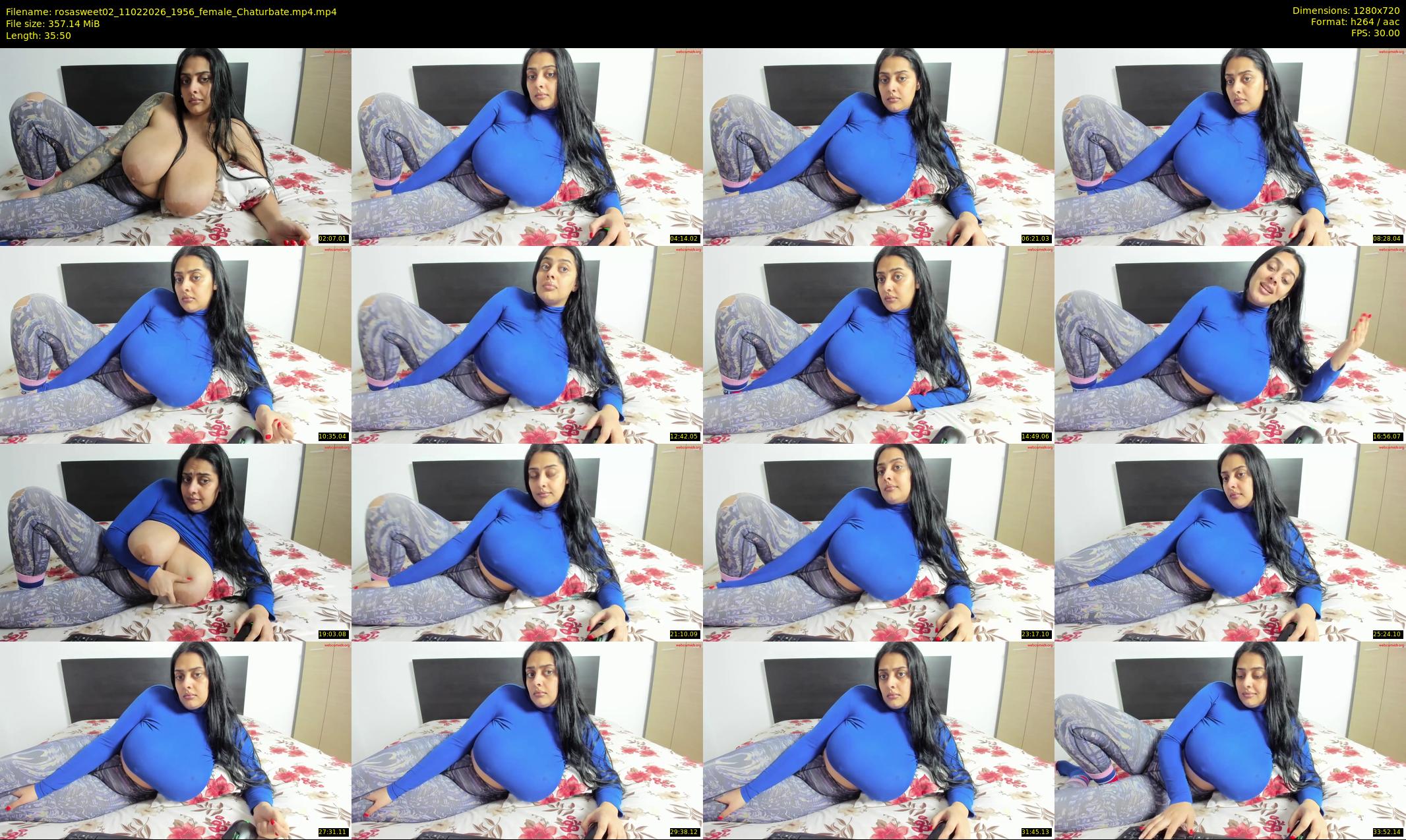 rosasweet02 — 36 minute Chaturbate female cam show recording, 720p, Feb 11, 2026