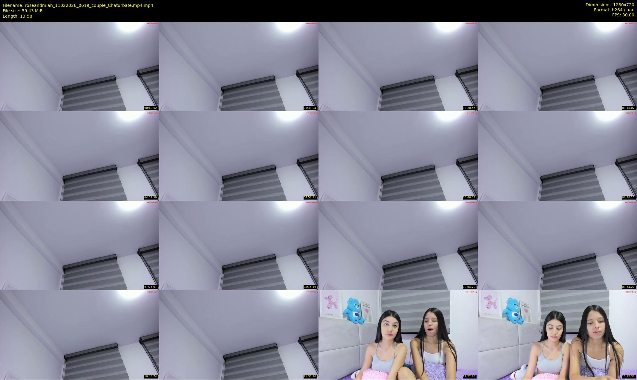 roseandmiah — 14 minute Chaturbate couple cam show recording, 720p, Feb 11, 2026