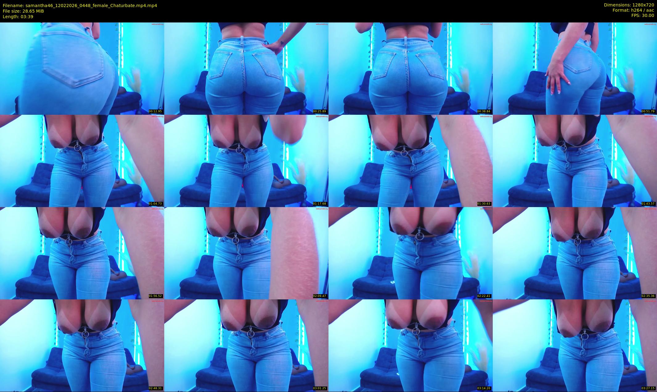 samantha46 — 4 minute Chaturbate female cam show recording, 720p, Feb 12, 2026