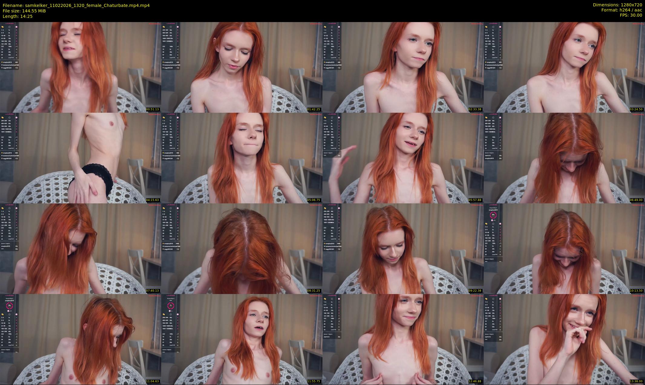 samkelker — 15 minute Chaturbate female cam show recording, 720p, Feb 11, 2026