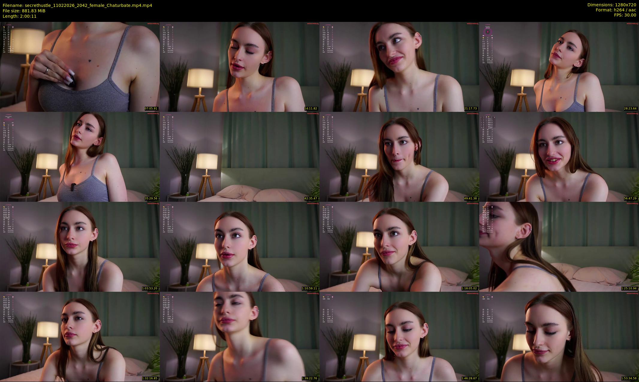 secrethustle — 121 minute Chaturbate female cam show recording, 720p, Feb 11, 2026