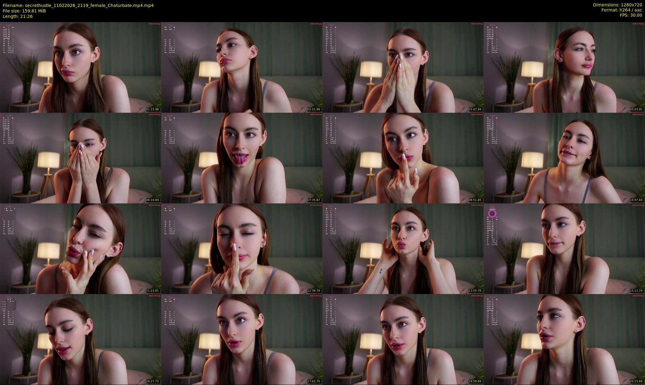 secrethustle — 22 minute Chaturbate female cam show recording, 720p, Feb 11, 2026