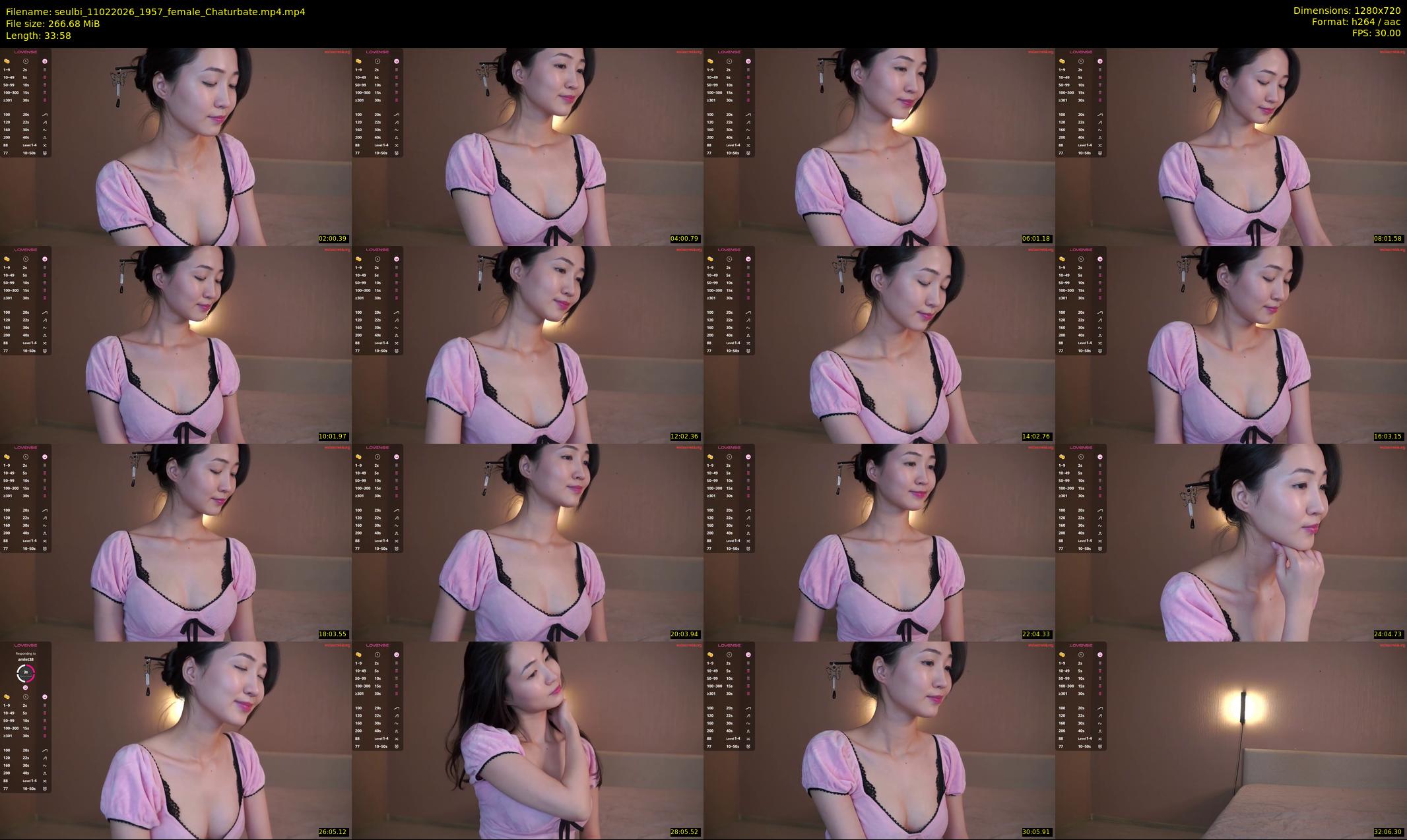 seulbi — 34 minute Chaturbate female cam show recording, 720p, Feb 11, 2026